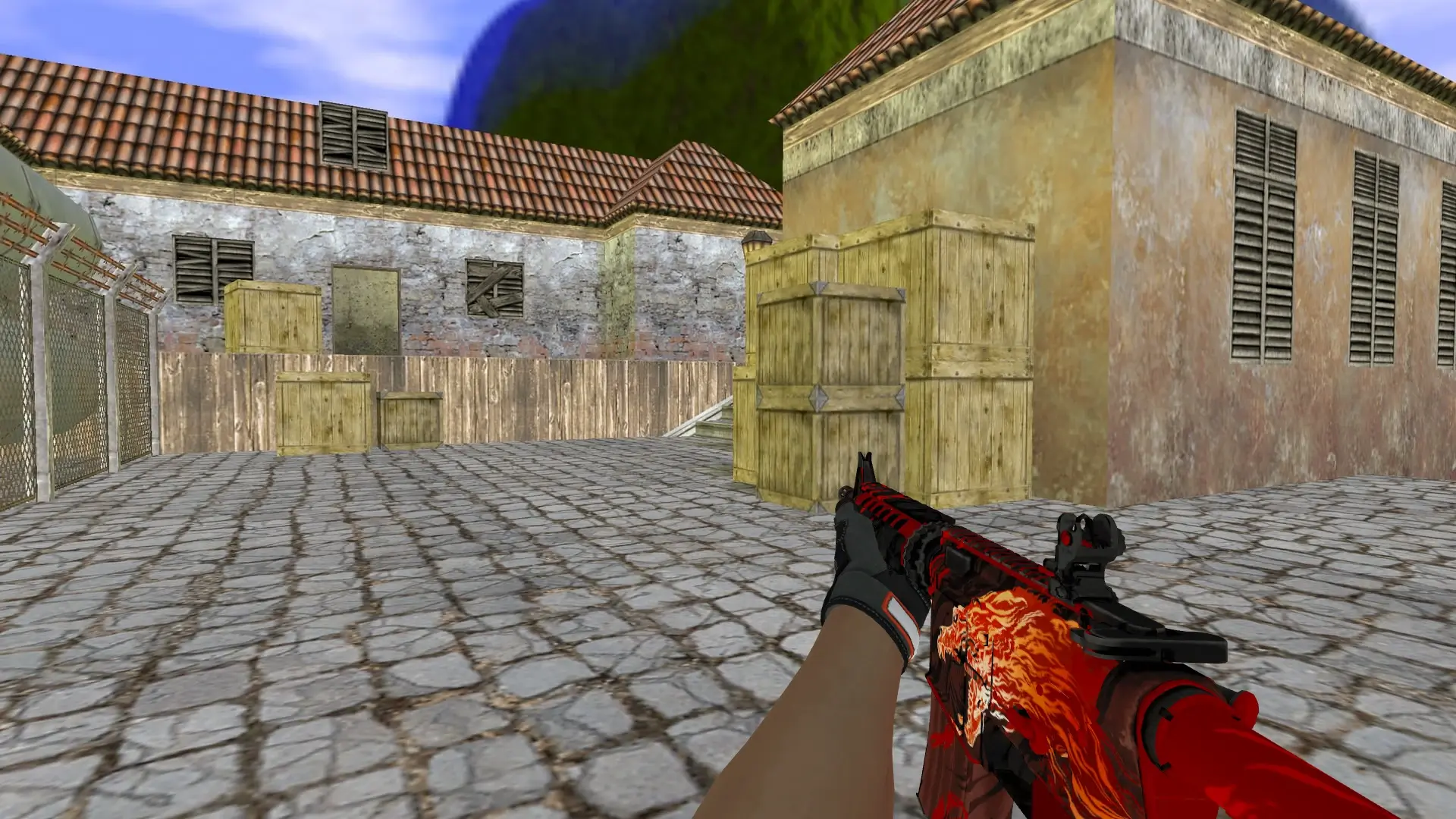 M4A1 — Specialist Gloves Foundation Pack — de_inferno (first person)