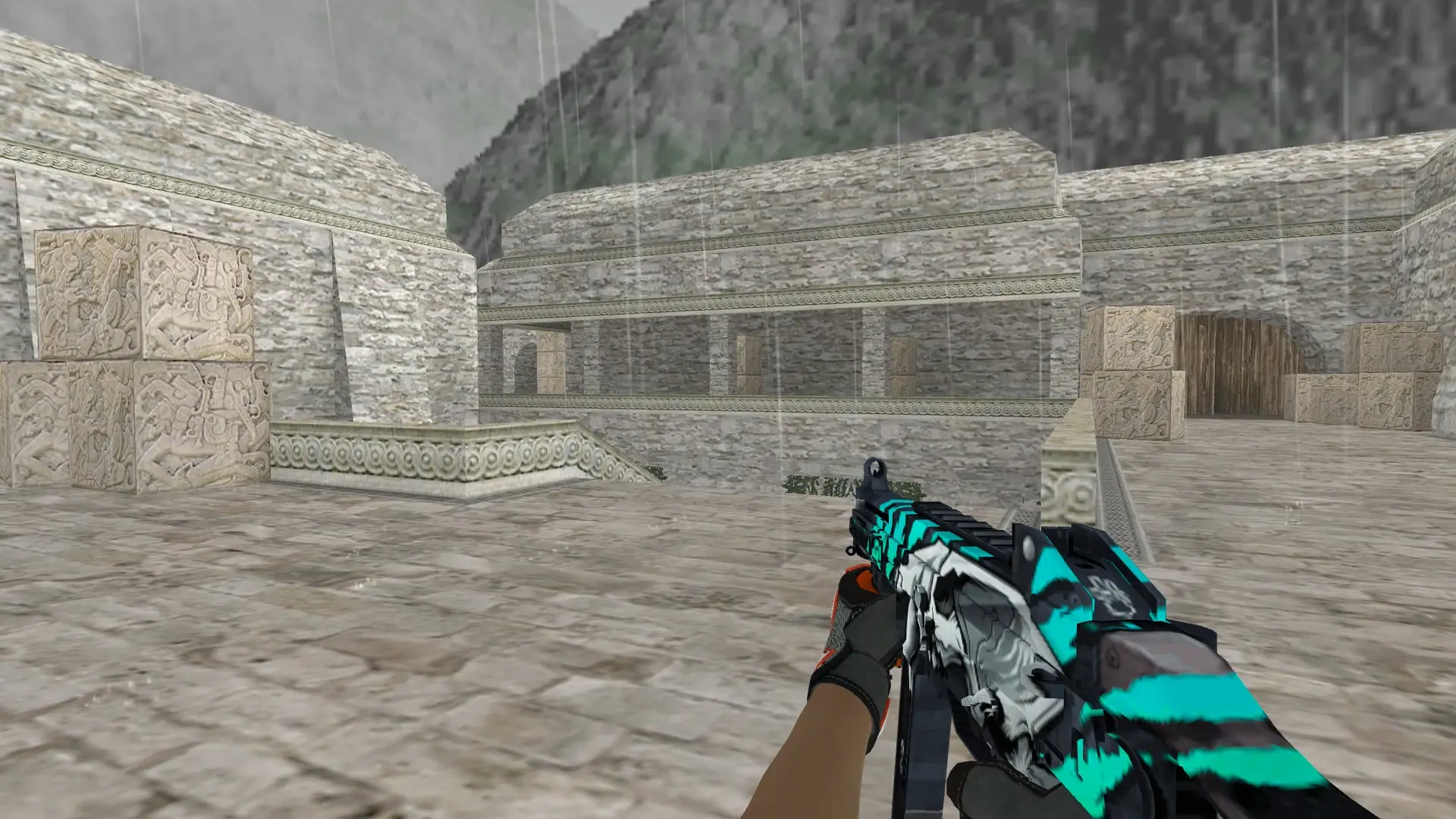 UMP-45 — Specialist Gloves Foundation Pack — de_aztec (first person)