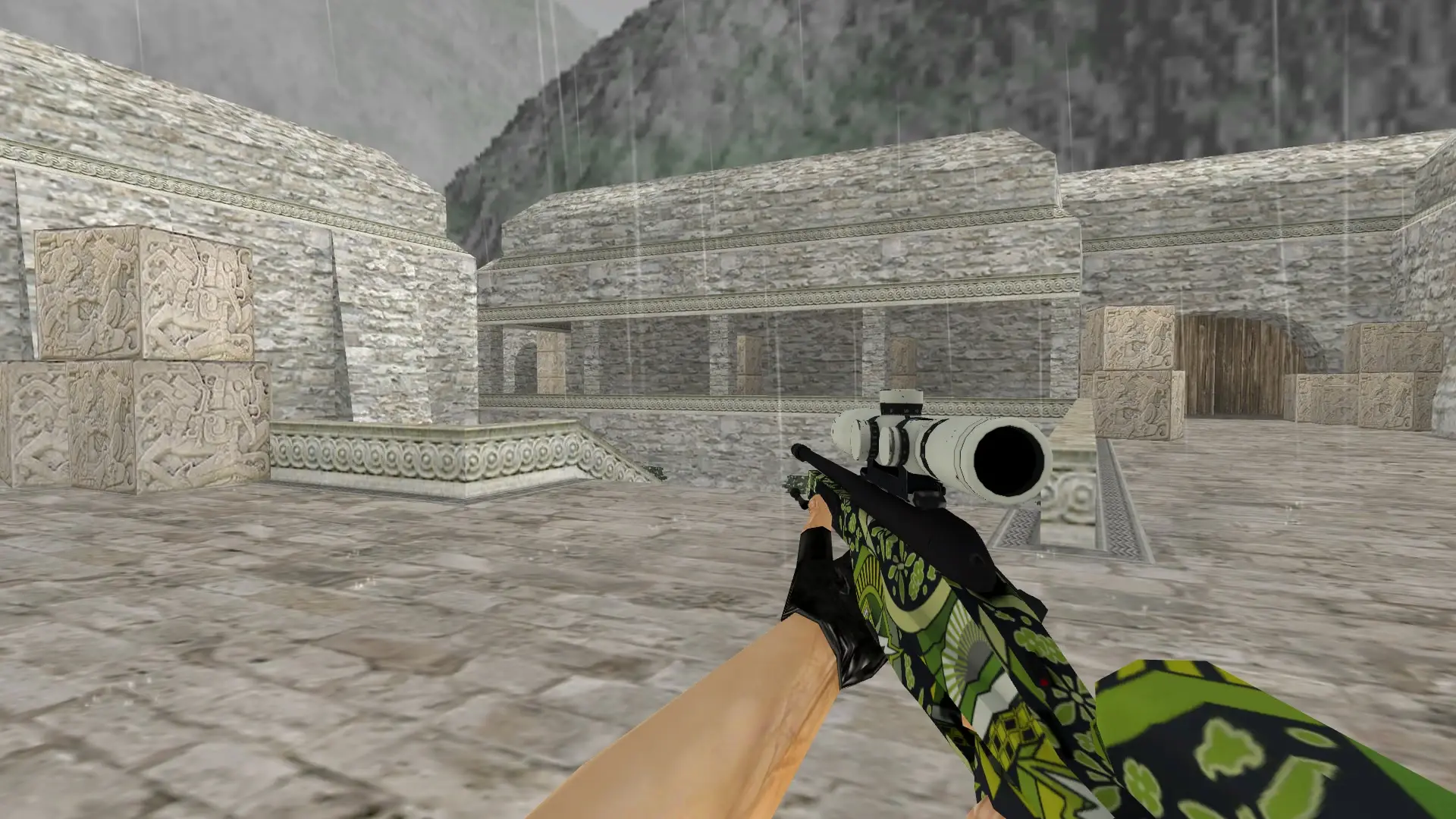 Scout — Train 2021 Collection Weapon Skin Pack — de_aztec (first person)