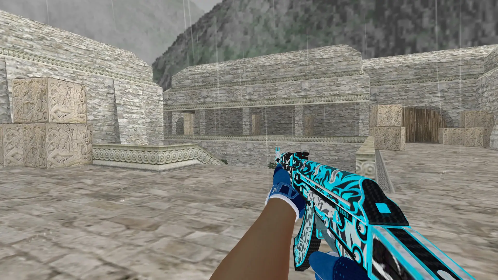 AK-47 — Sport Amphibious Pack — de_aztec (first person)