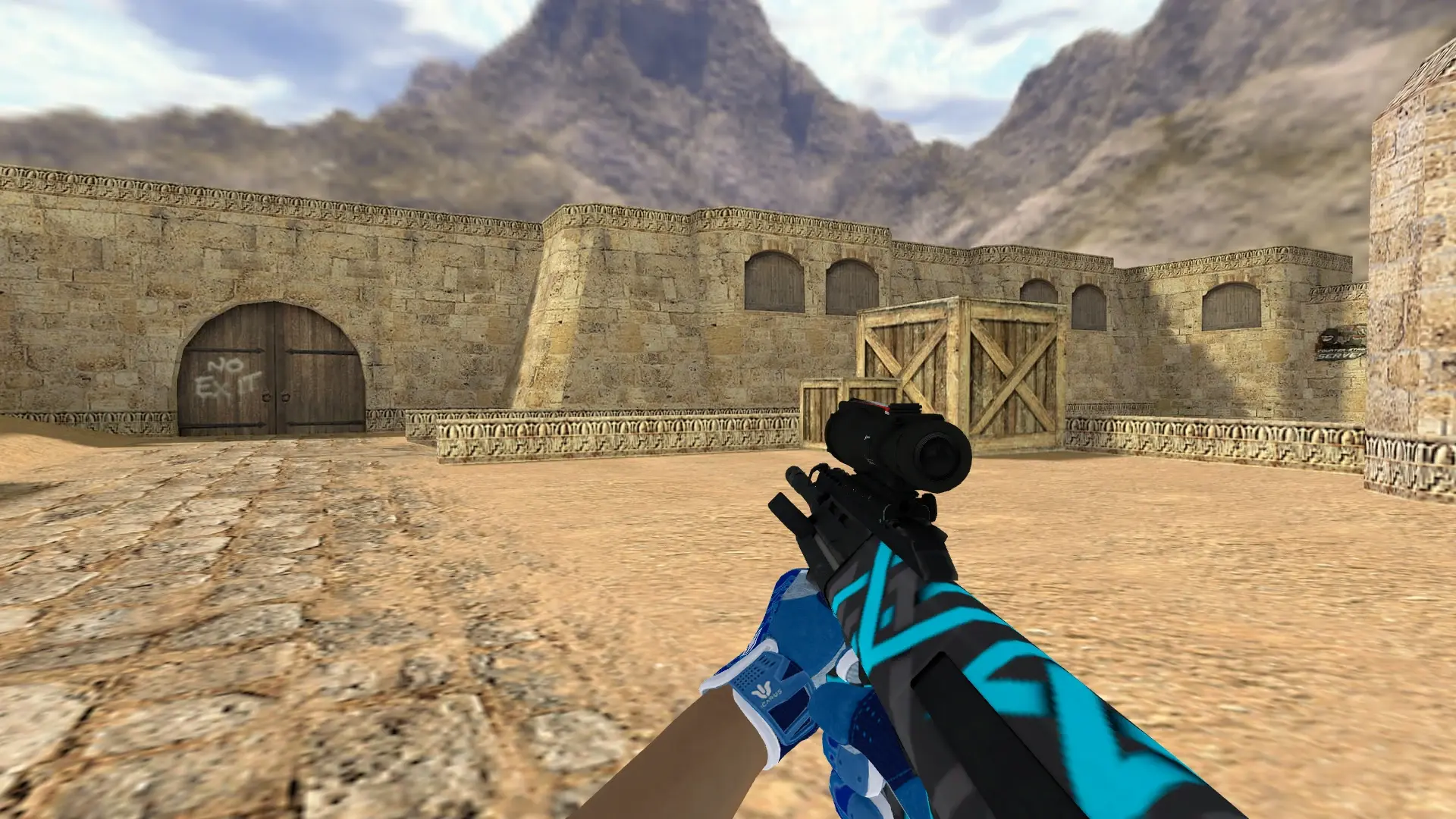 AUG — Sport Amphibious Pack — de_dust2 (first person)