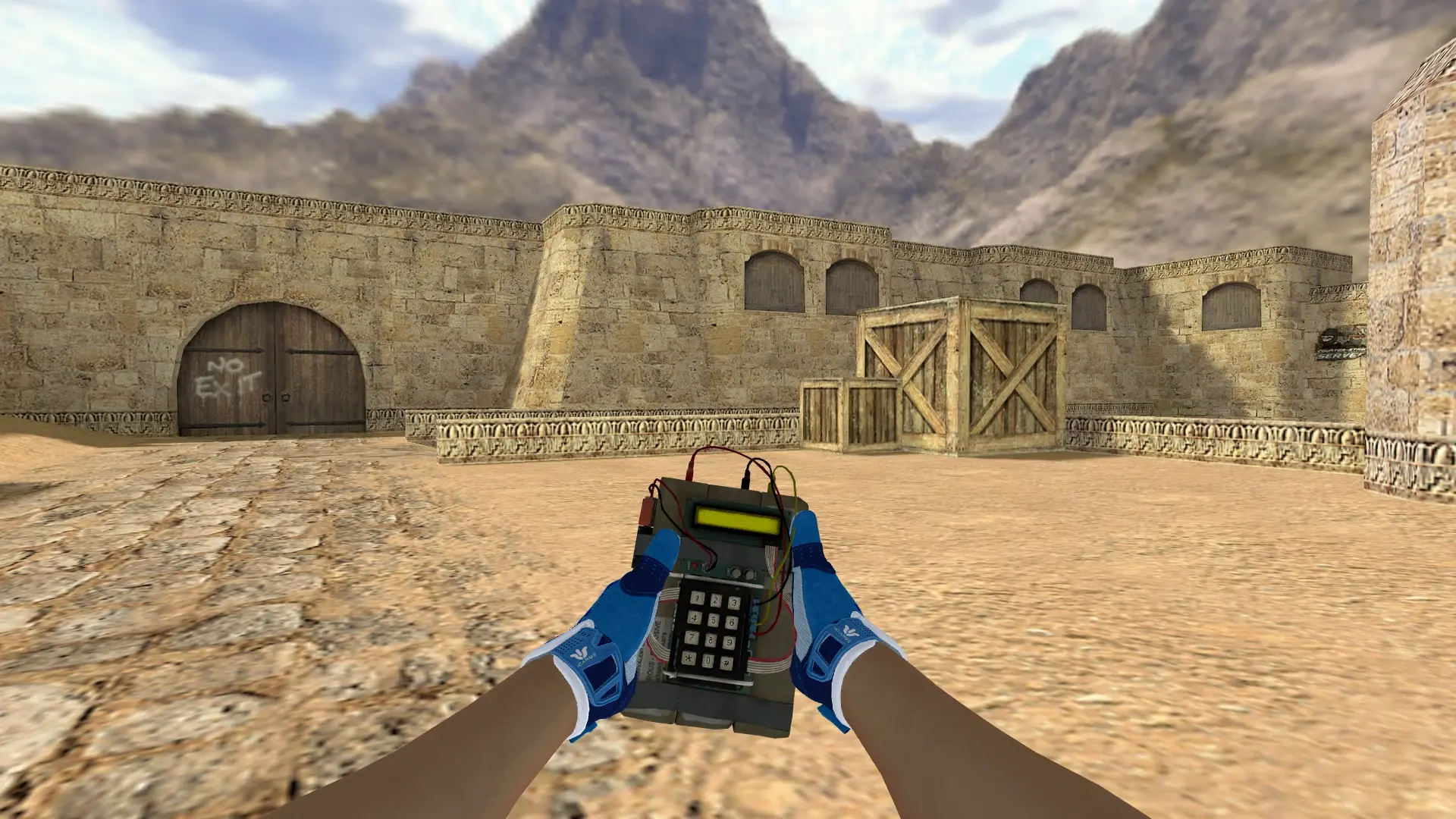 C4 — Sport Amphibious Pack — de_dust2 (first person)