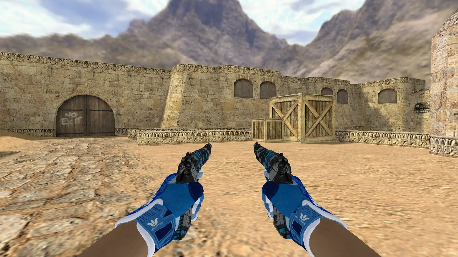 Dual Berettas — Sport Amphibious Pack — de_dust2 (first person)
