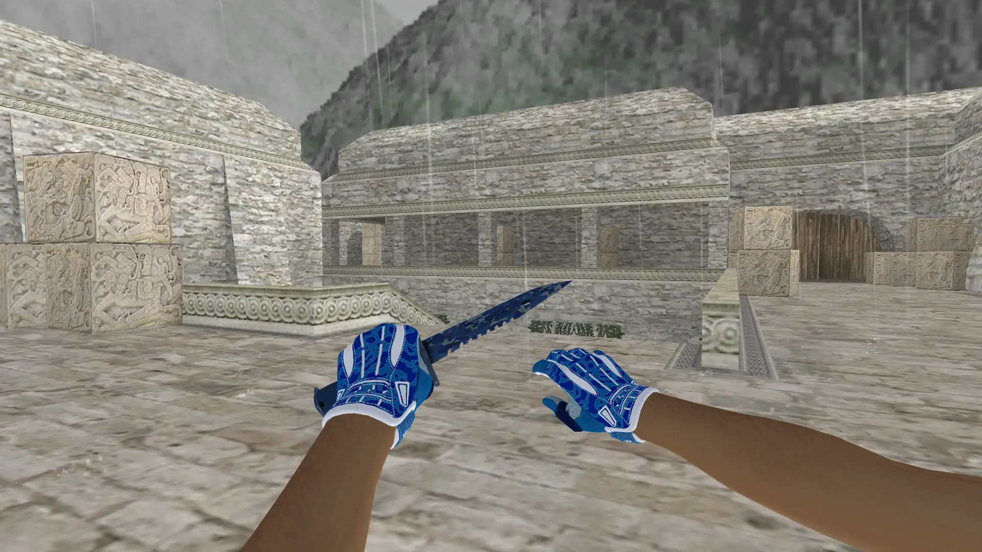 Knife — Sport Amphibious Pack — de_aztec (first person)