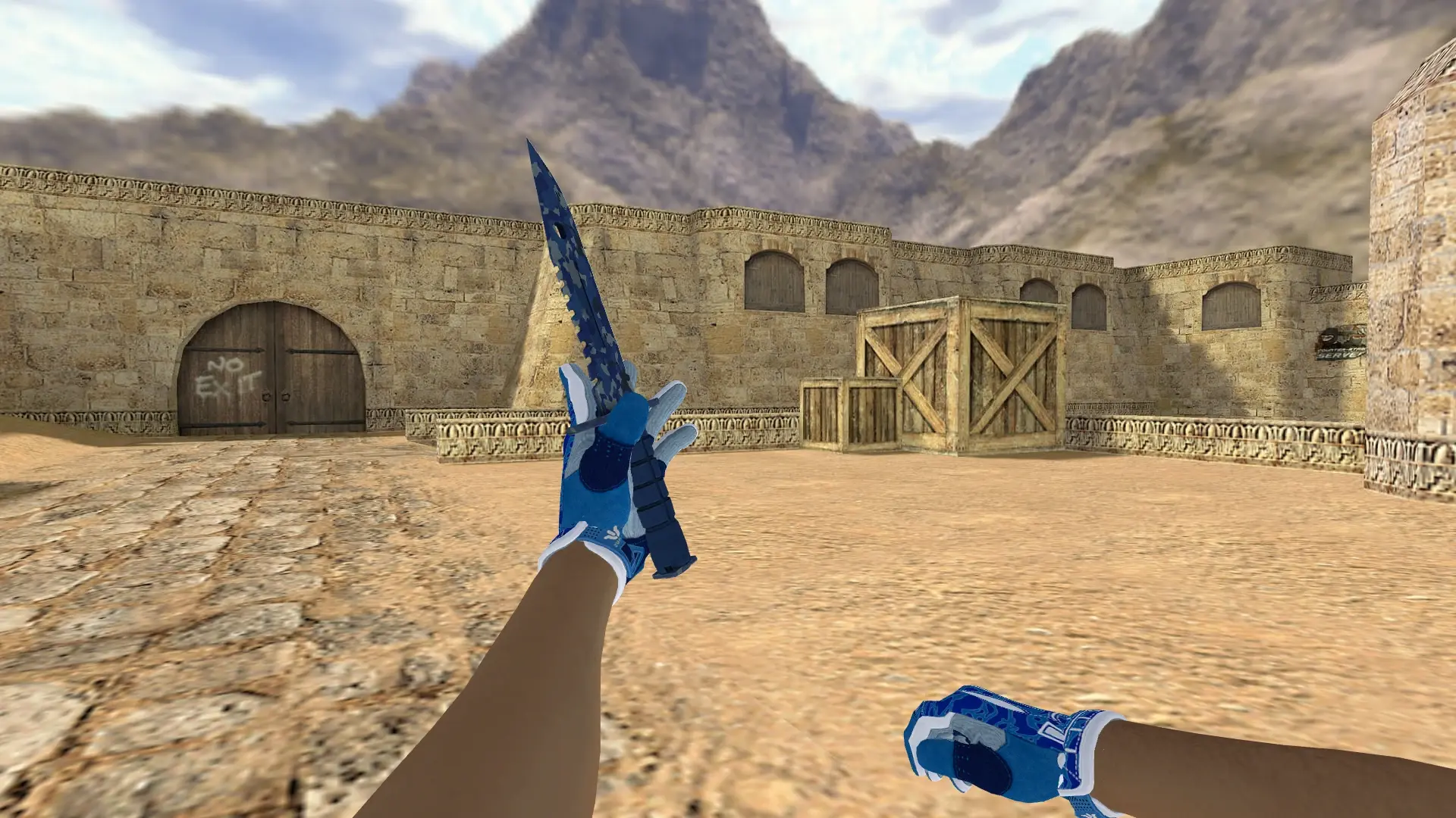 Knife — Sport Amphibious Pack — de_dust2 (first person)