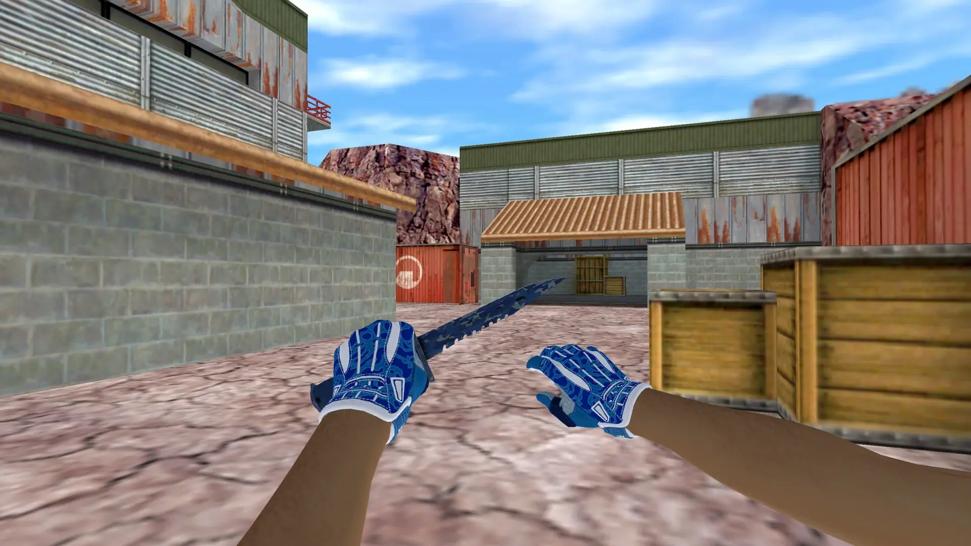 Knife — Sport Amphibious Pack — de_nuke (first person)