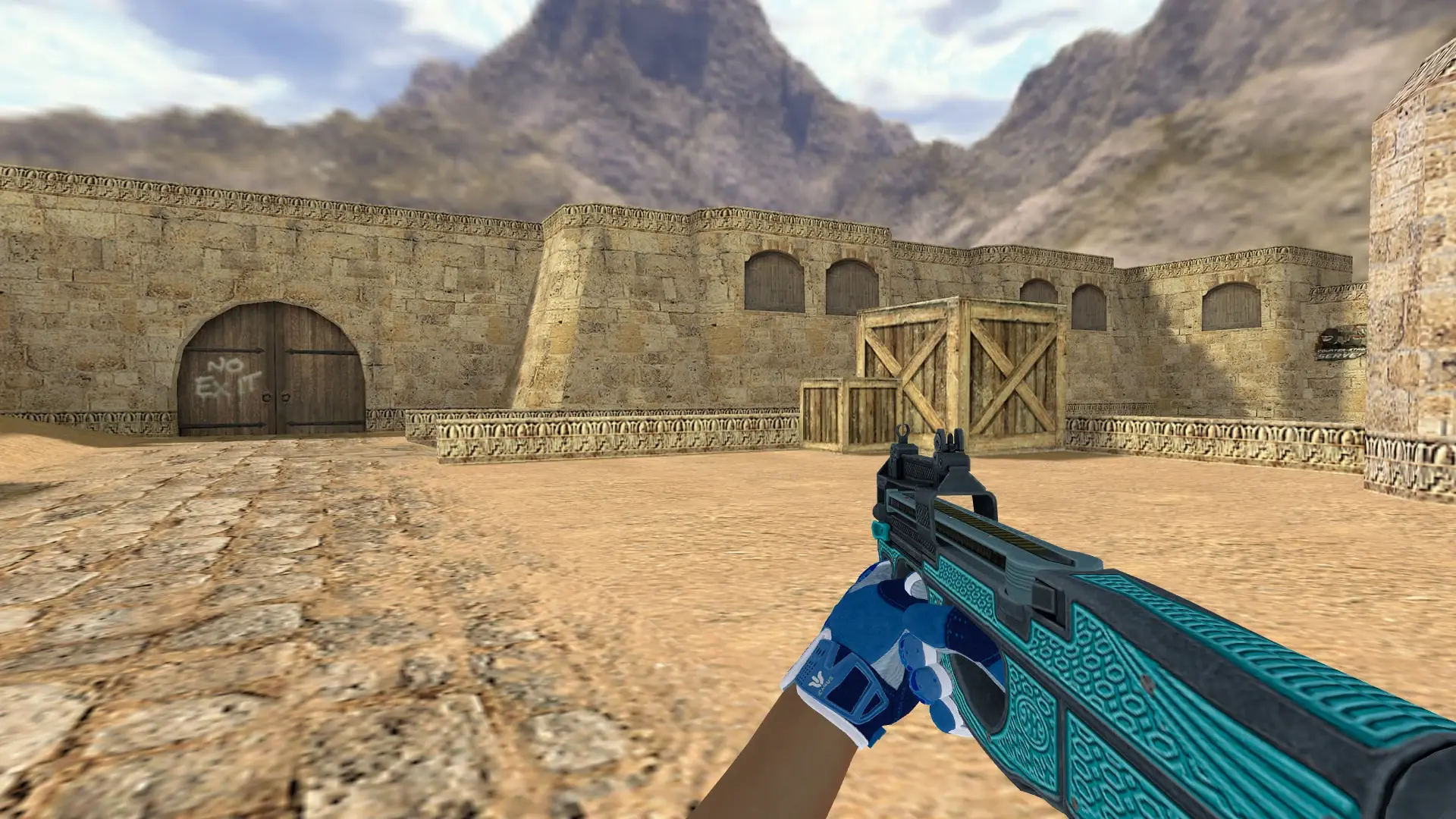 P90 — Sport Amphibious Pack — de_dust2 (first person)