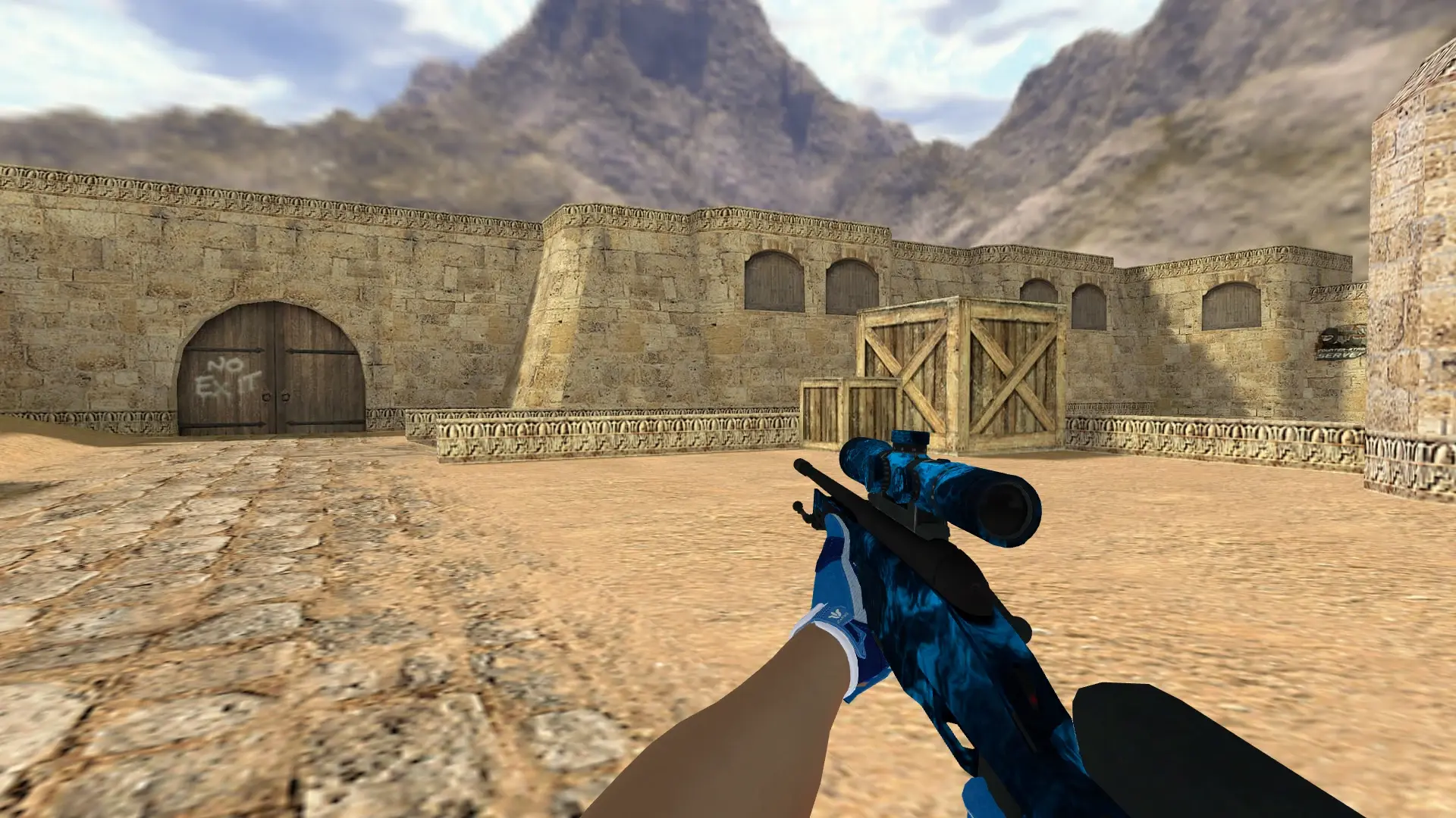 Scout — Sport Amphibious Pack — de_dust2 (first person)