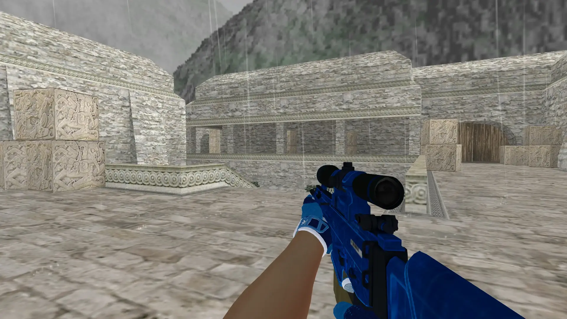 SG550 — Sport Amphibious Pack — de_aztec (first person)