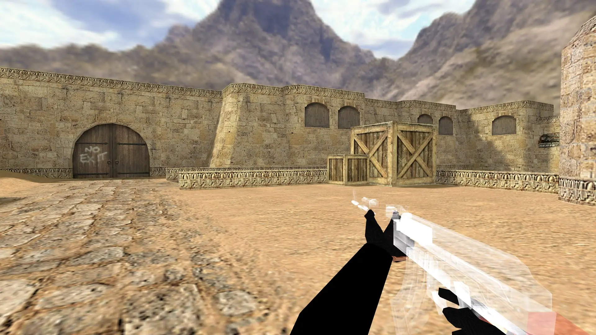 AK-47 — Transparent Weapon Skins Pack — de_dust2 (first person)