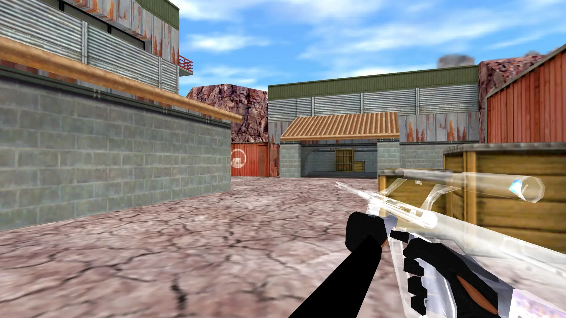 AUG — Transparent Weapon Skins Pack — de_nuke (first person)