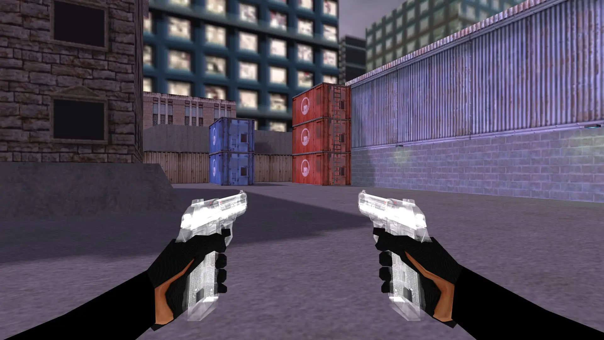 Dual Berettas — Transparent Weapon Skins Pack — cs_assault (first person)