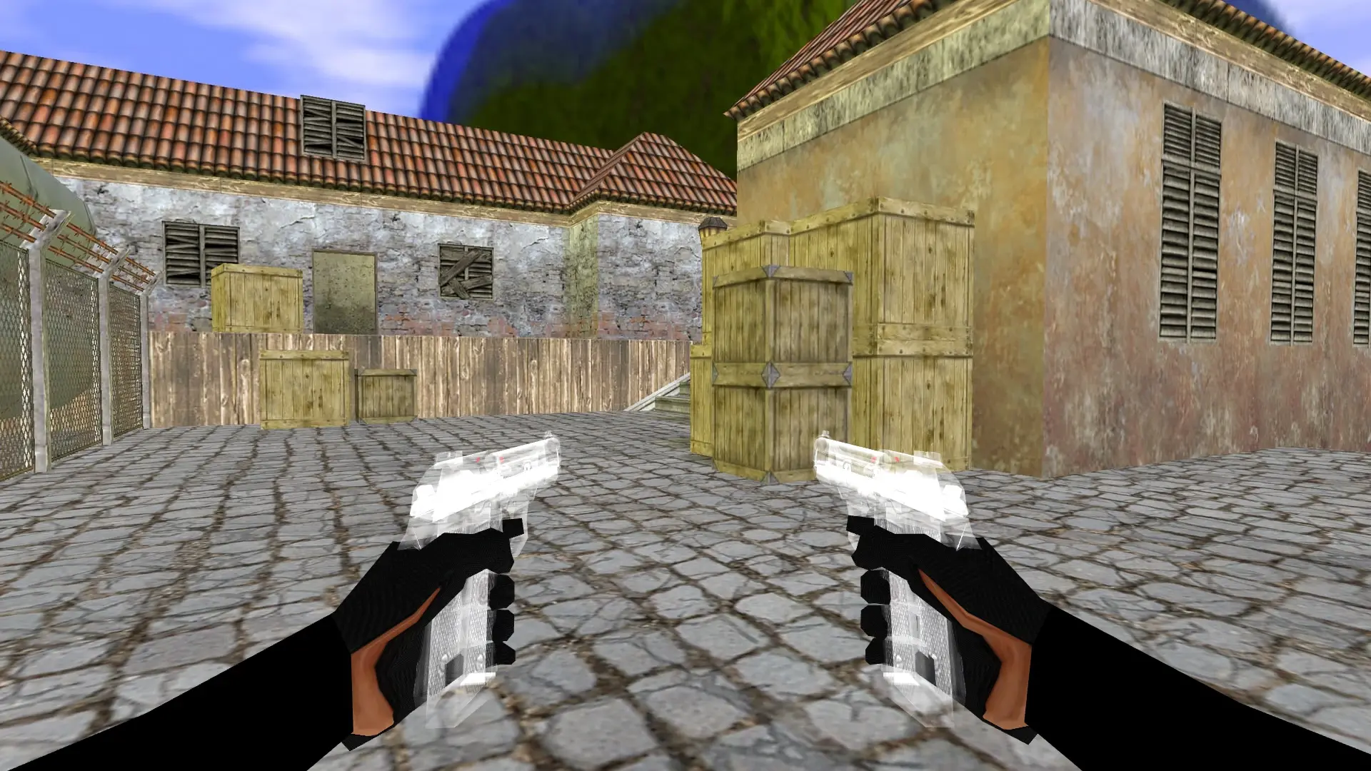 Dual Berettas — Transparent Weapon Skins Pack — de_inferno (first person)