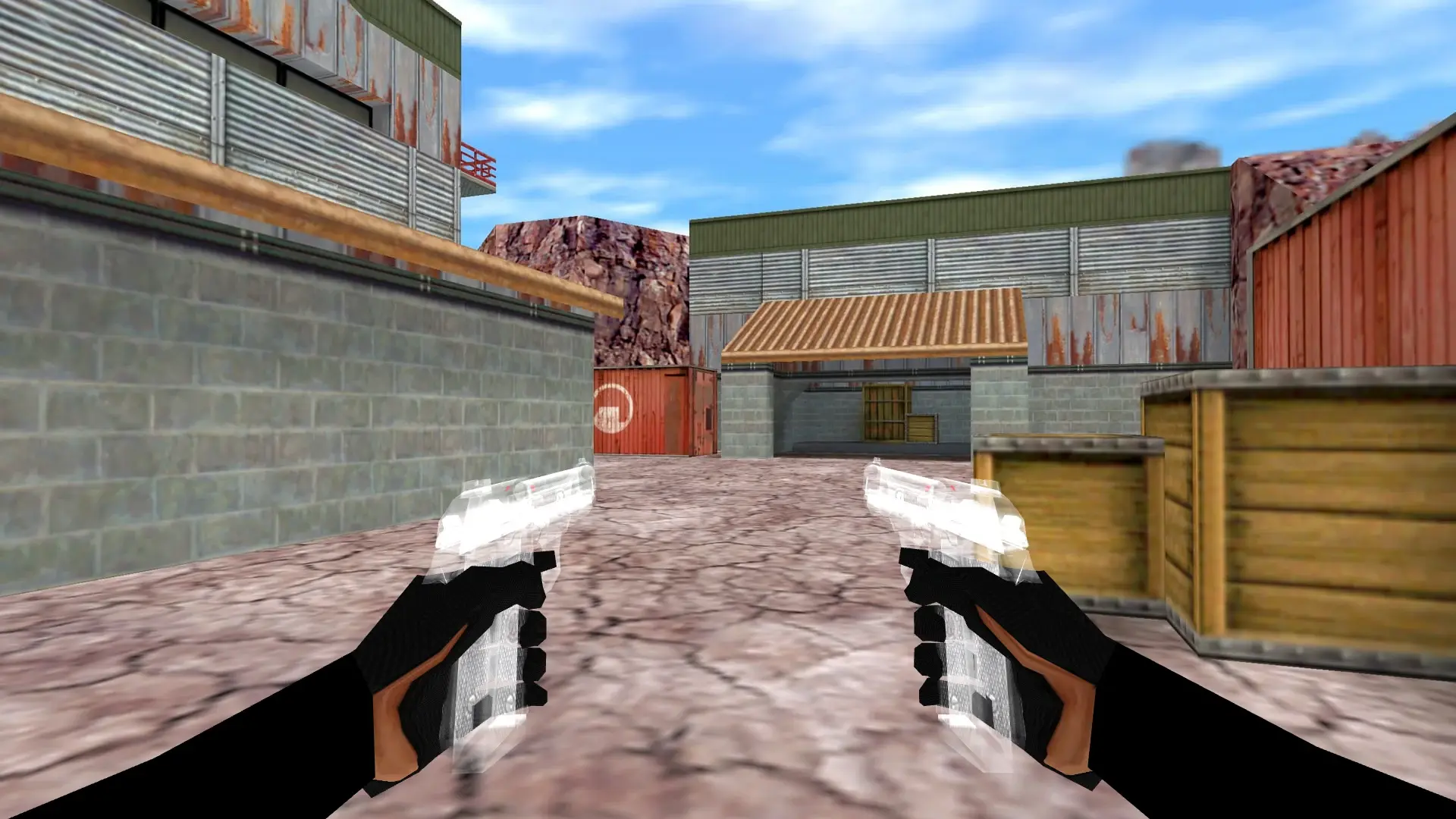 Dual Berettas — Transparent Weapon Skins Pack — de_nuke (first person)