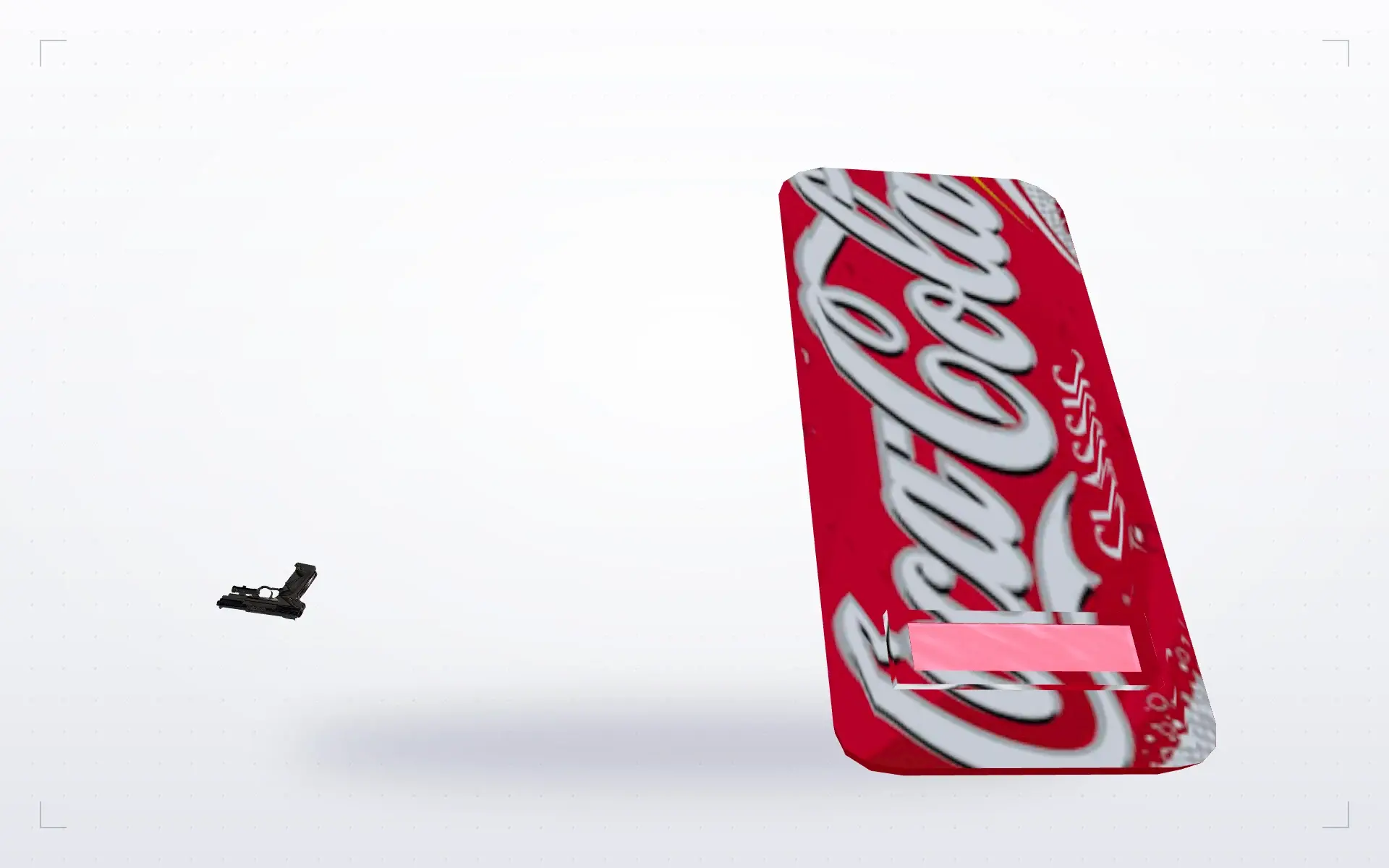 Coca-Cola Classic Shield — top view