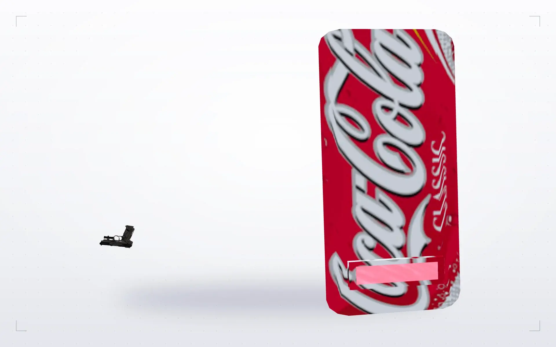 Coca-Cola Classic Shield — top view