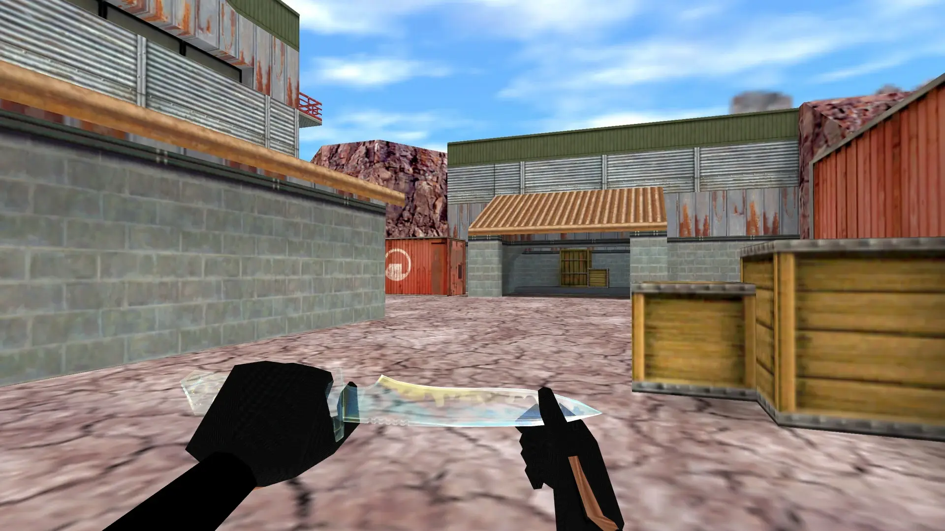 Knife — Transparent Weapon Skins Pack — de_nuke (first person)