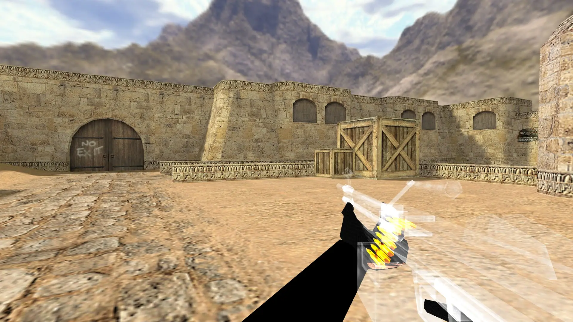 M249 — Transparent Weapon Skins Pack — de_dust2 (first person)