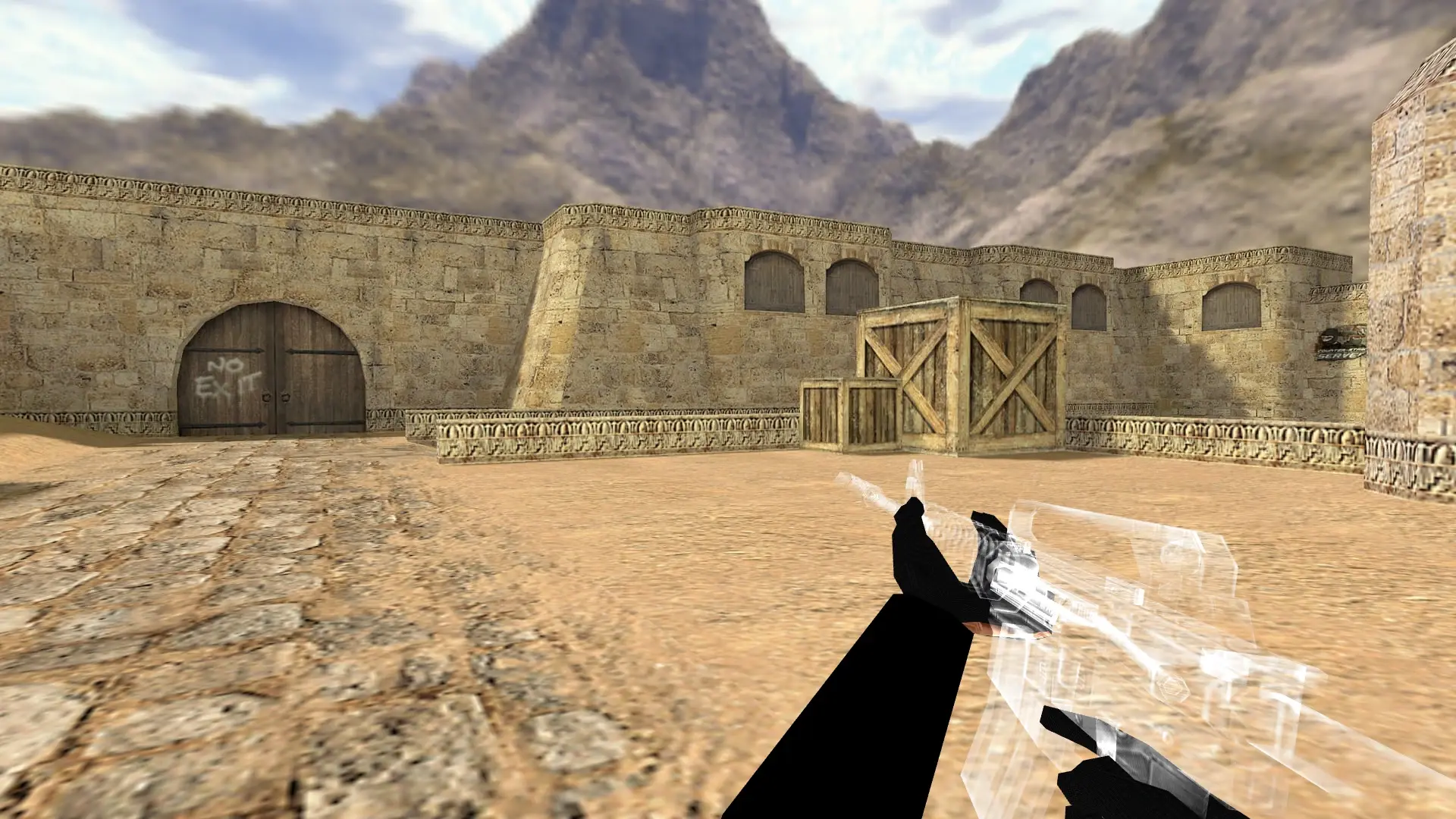 M4A1 — Transparent Weapon Skins Pack — de_dust2 (first person)