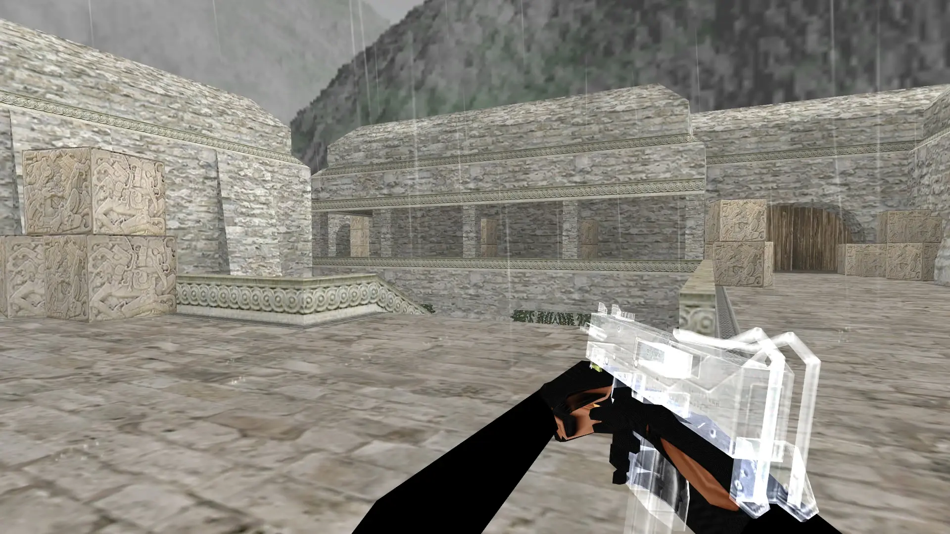 MAC-10 — Transparent Weapon Skins Pack — de_aztec (first person)