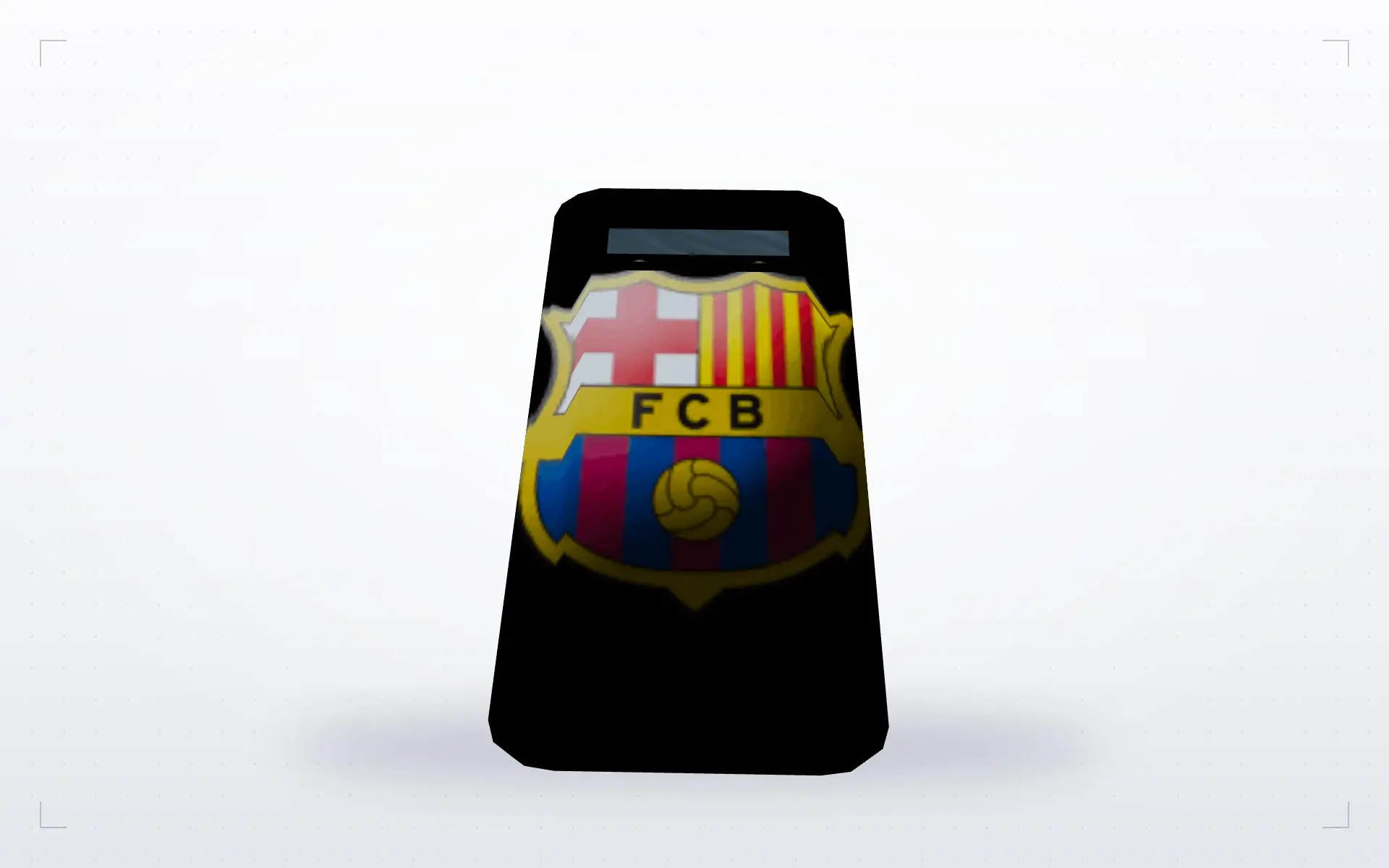 FC Barcelona Shield — top view