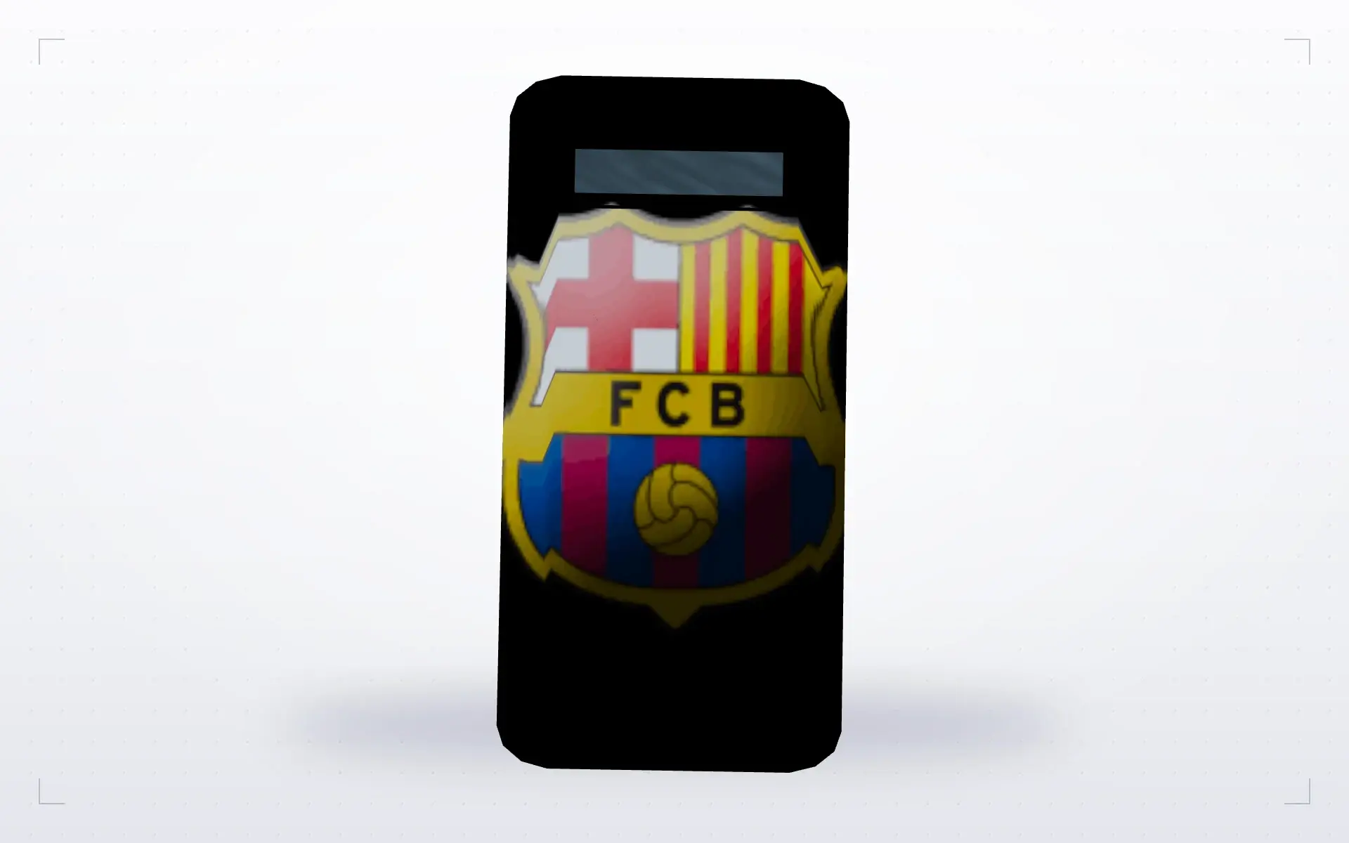 FC Barcelona Shield — top view