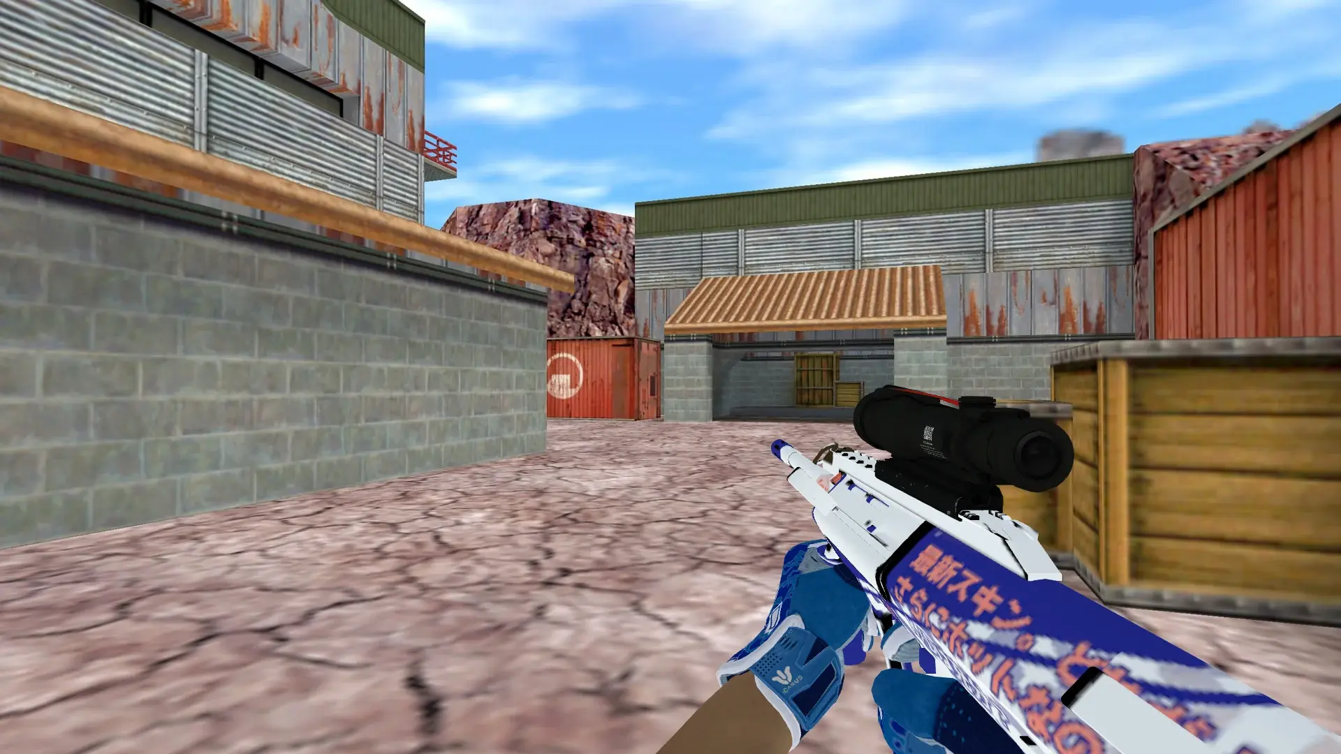 AUG — Sport Gloves Amphibious Pack — de_nuke (first person)