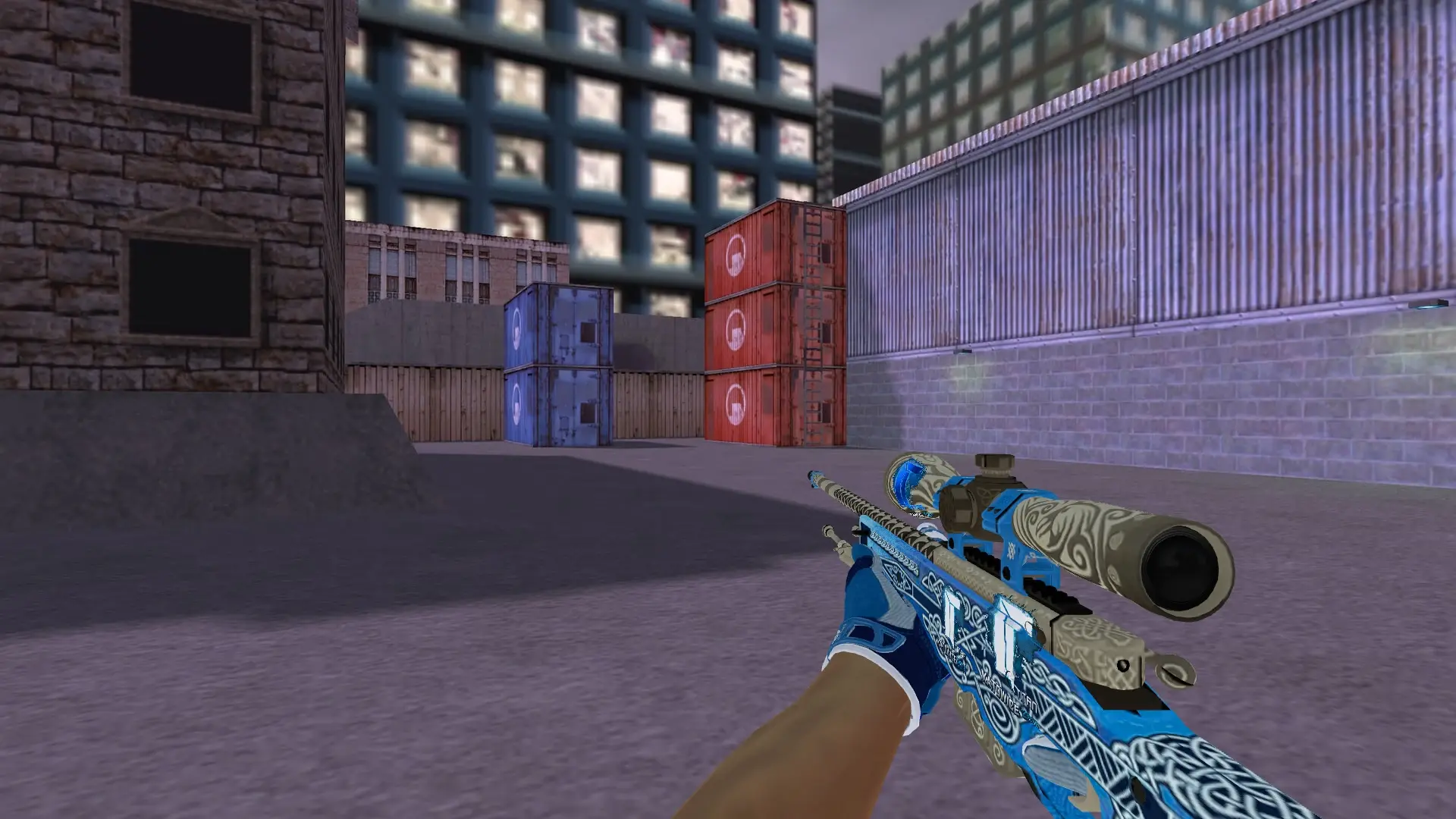 AWP — Sport Gloves Amphibious Pack — cs_assault (first person)