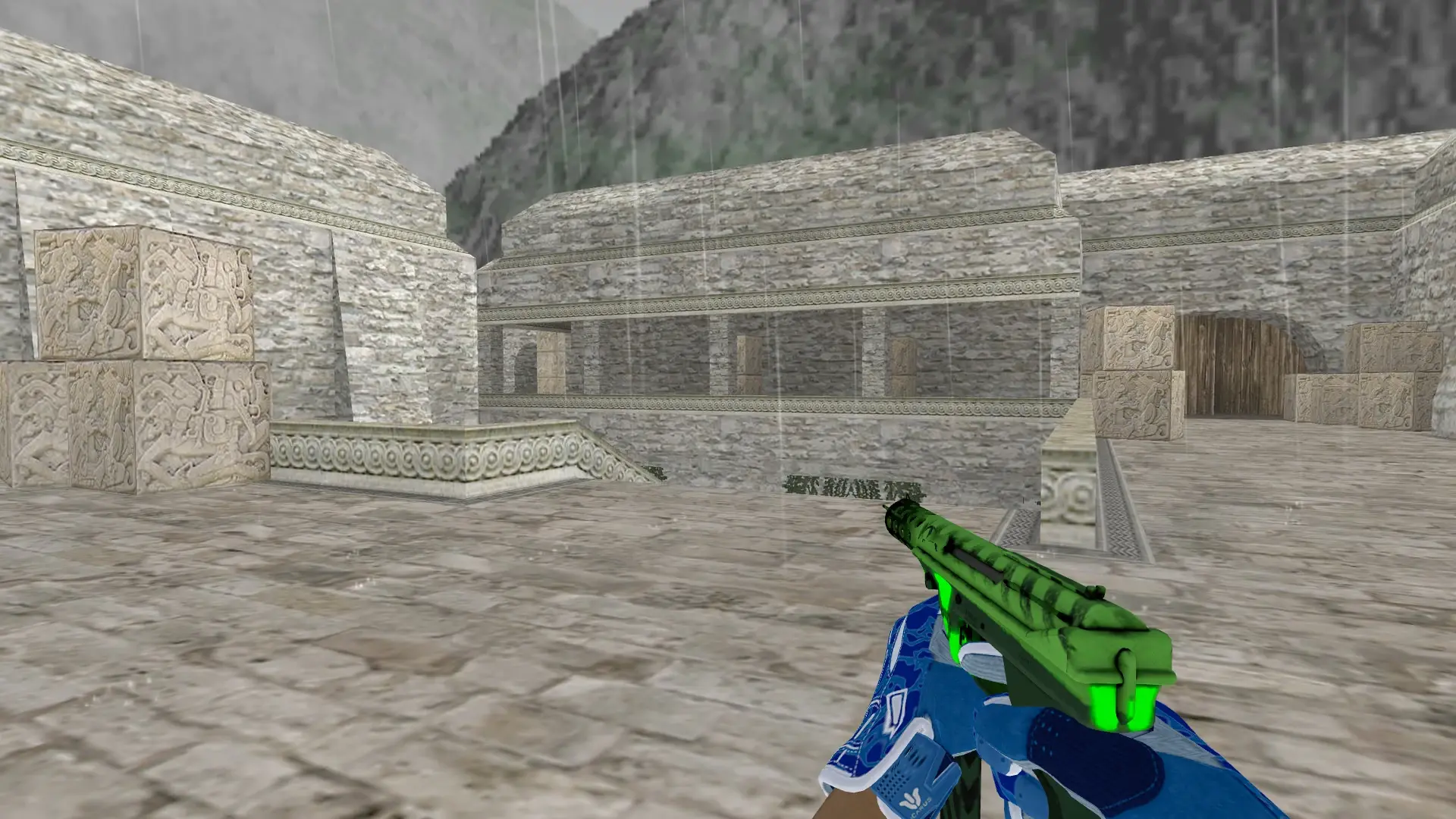 Dual Berettas — Sport Gloves Amphibious Pack — de_aztec (first person)