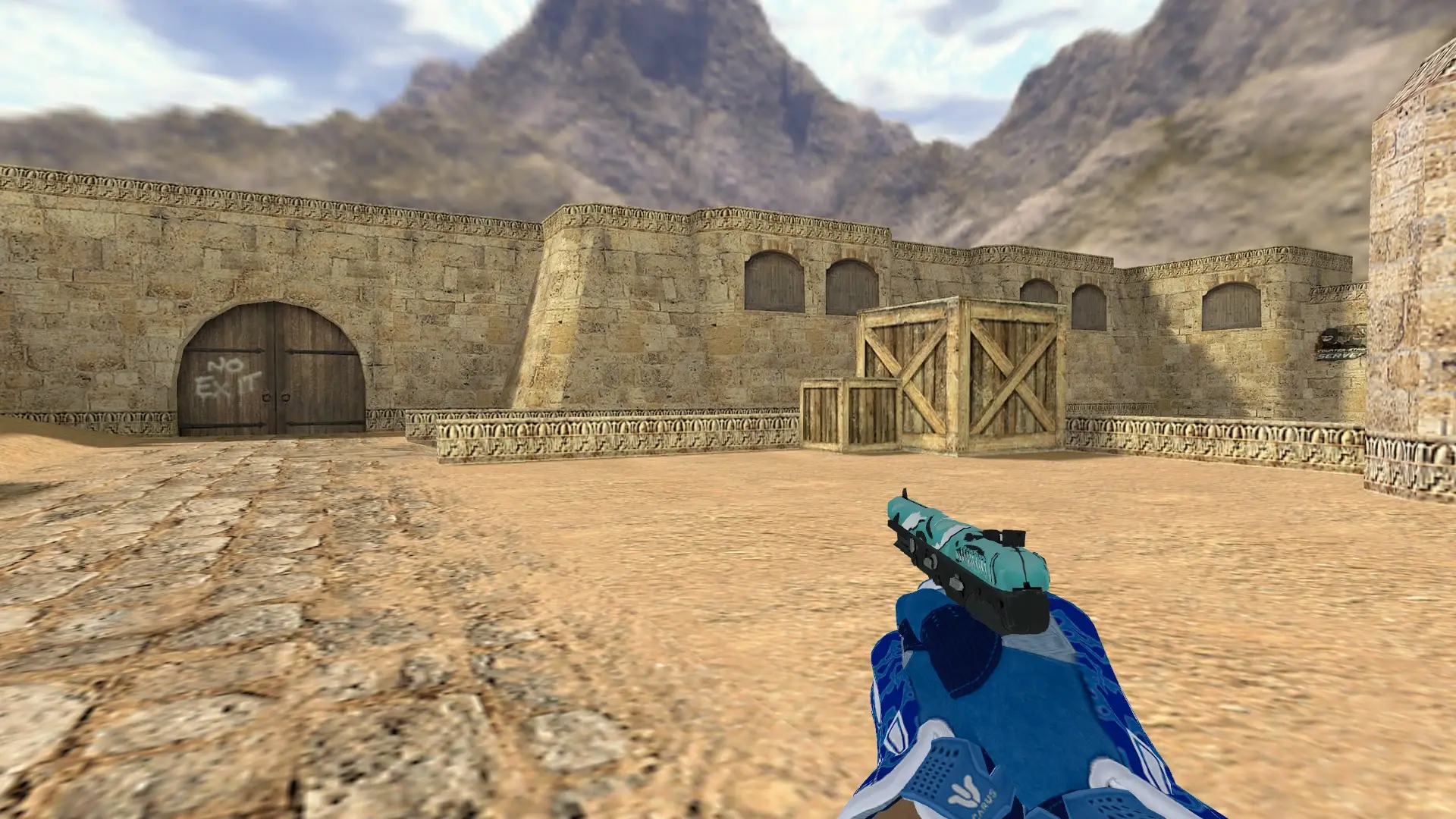Five-SeveN — Sport Gloves Amphibious Pack — de_dust2 (first person)