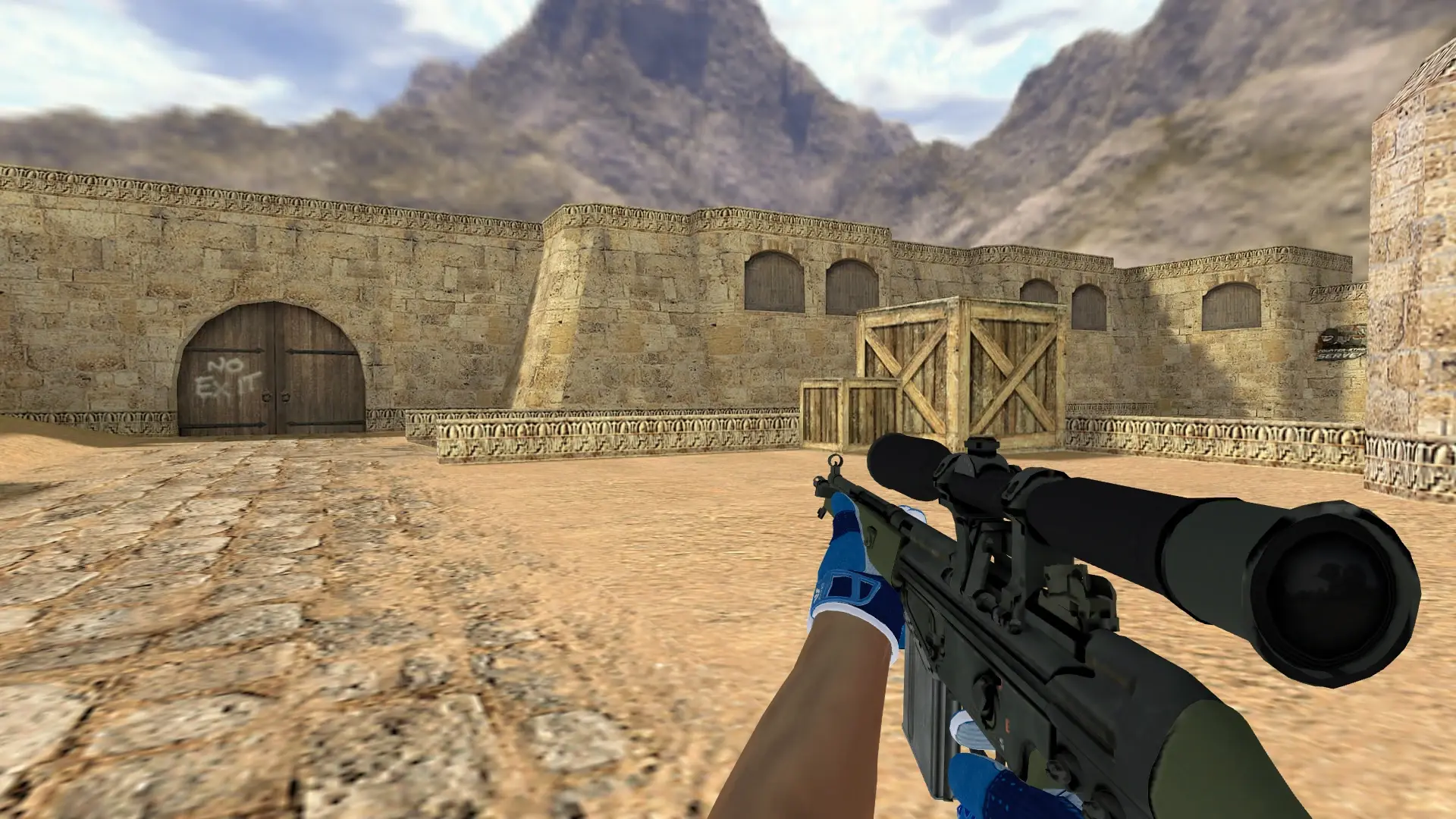 G3SG1 — Sport Gloves Amphibious Pack — de_dust2 (first person)