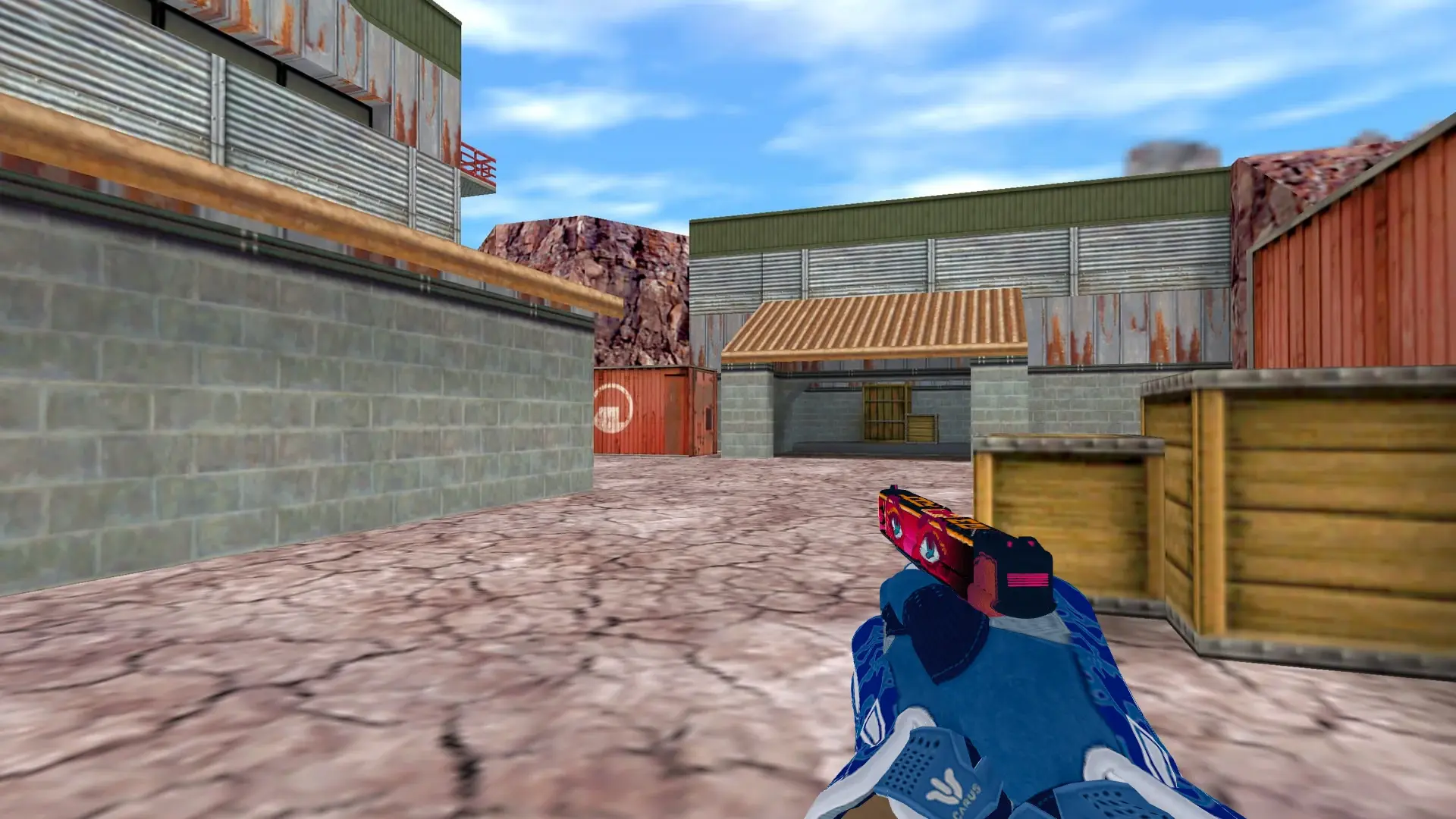 Glock-18 — Sport Gloves Amphibious Pack — de_nuke (first person)