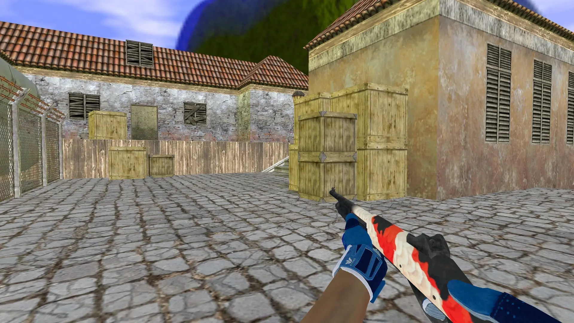 M3 — Sport Gloves Amphibious Pack — de_inferno (first person)