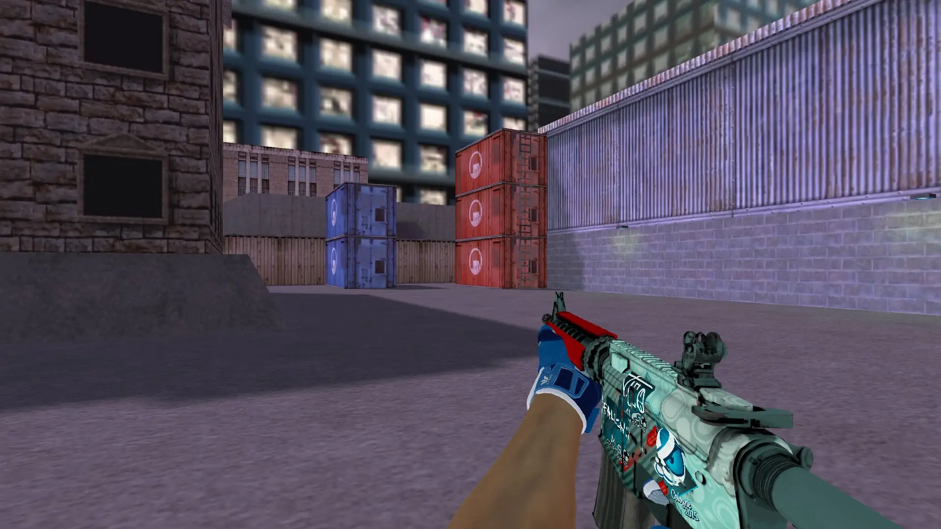 M4A1 — Sport Gloves Amphibious Pack — cs_assault (first person)