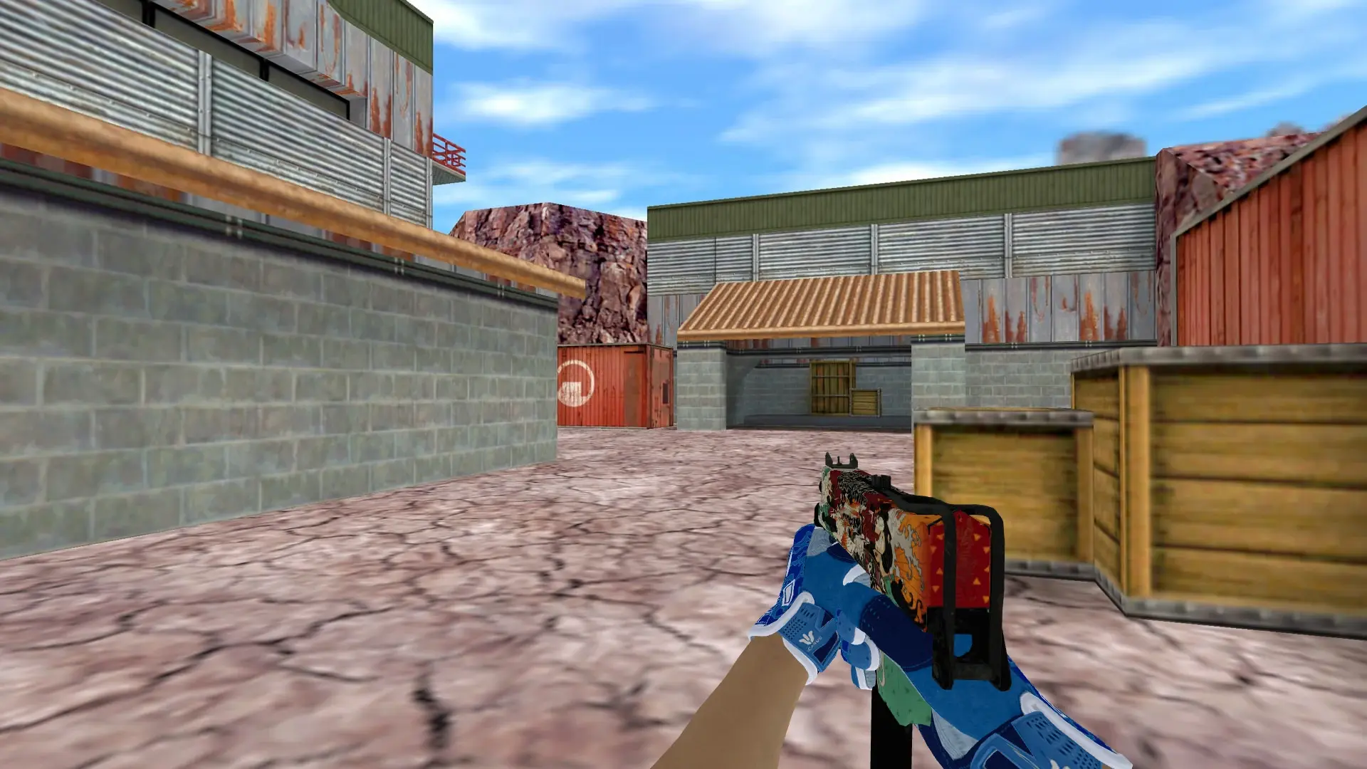 MAC-10 — Sport Gloves Amphibious Pack — de_nuke (first person)
