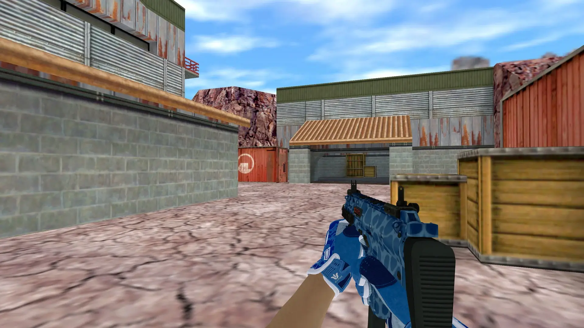 MP5 — Sport Gloves Amphibious Pack — de_nuke (first person)