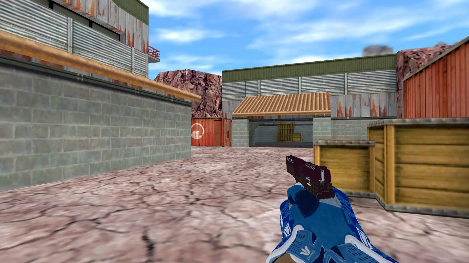 P228 — Sport Gloves Amphibious Pack — de_nuke (first person)