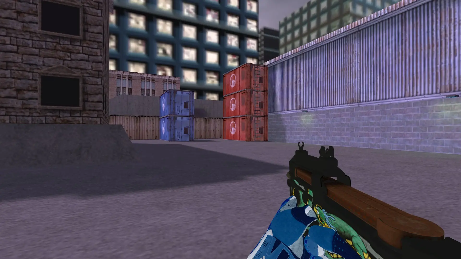 P90 — Sport Gloves Amphibious Pack — cs_assault (first person)