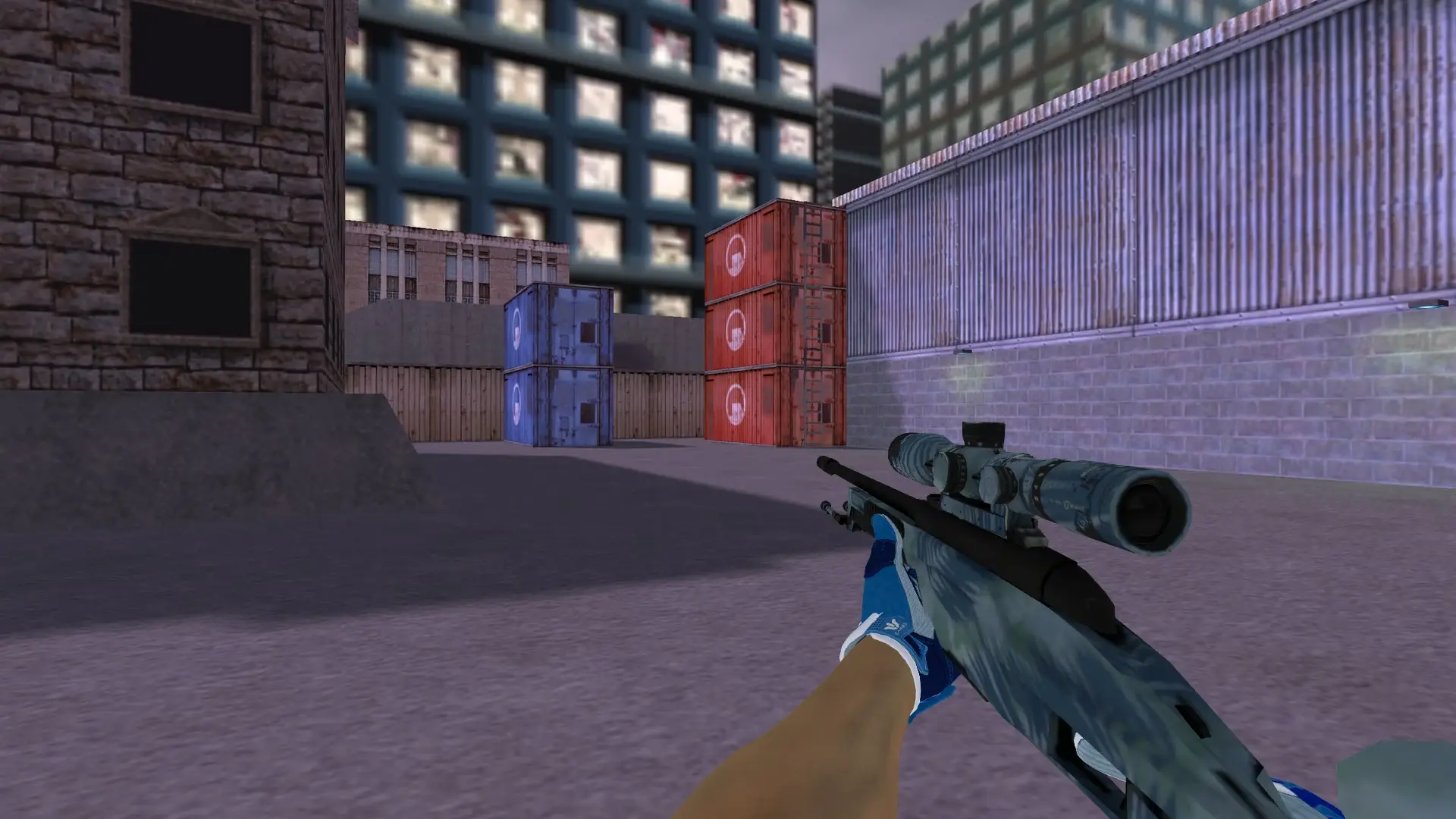 Scout — Sport Gloves Amphibious Pack — cs_assault (first person)