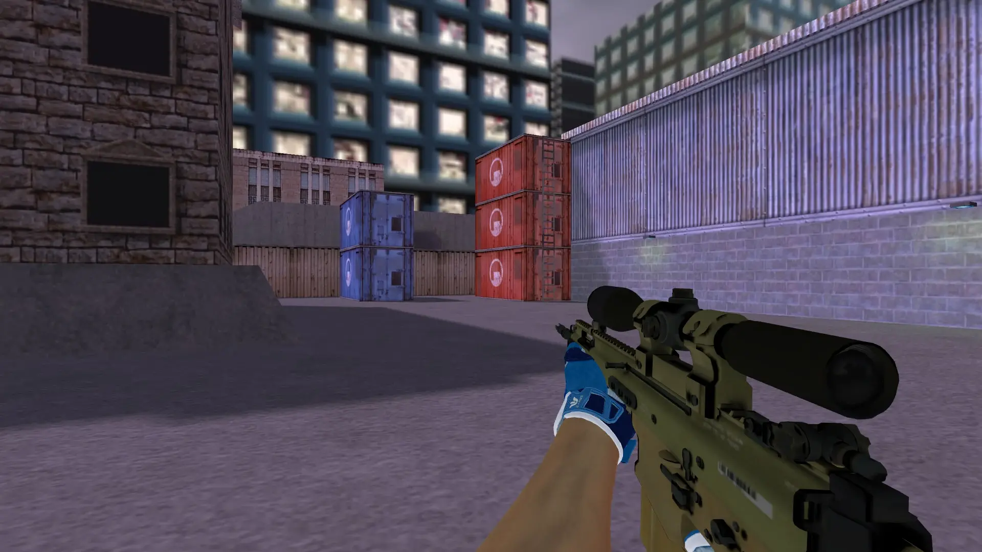SG550 — Sport Gloves Amphibious Pack — cs_assault (first person)