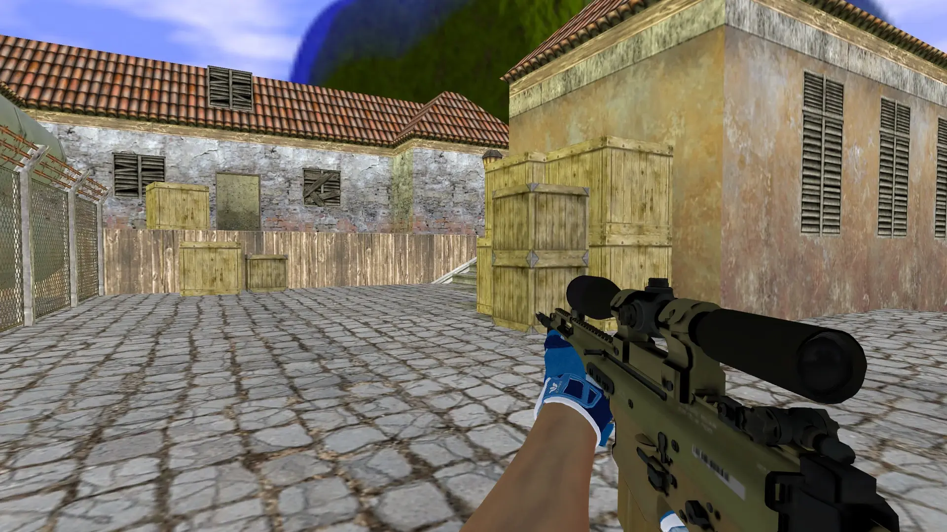 SG550 — Sport Gloves Amphibious Pack — de_inferno (first person)