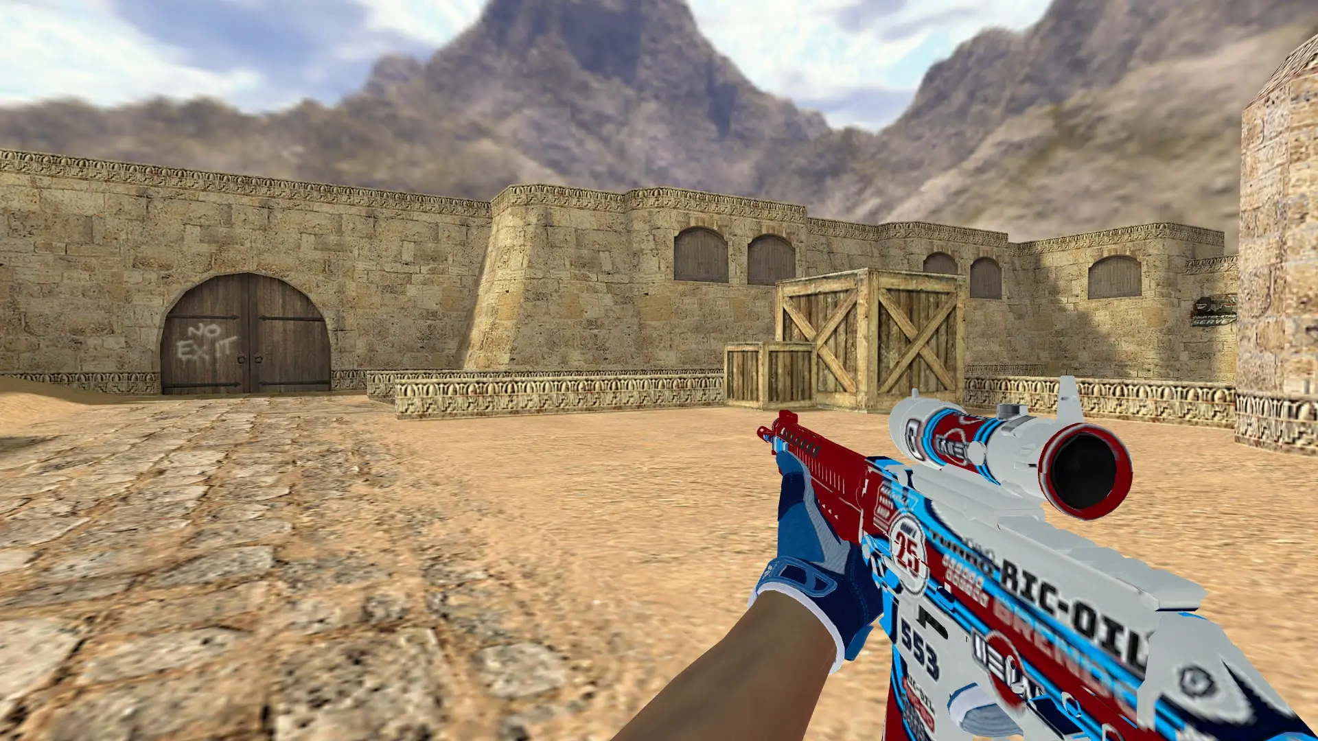 SG552 — Sport Gloves Amphibious Pack — de_dust2 (first person)