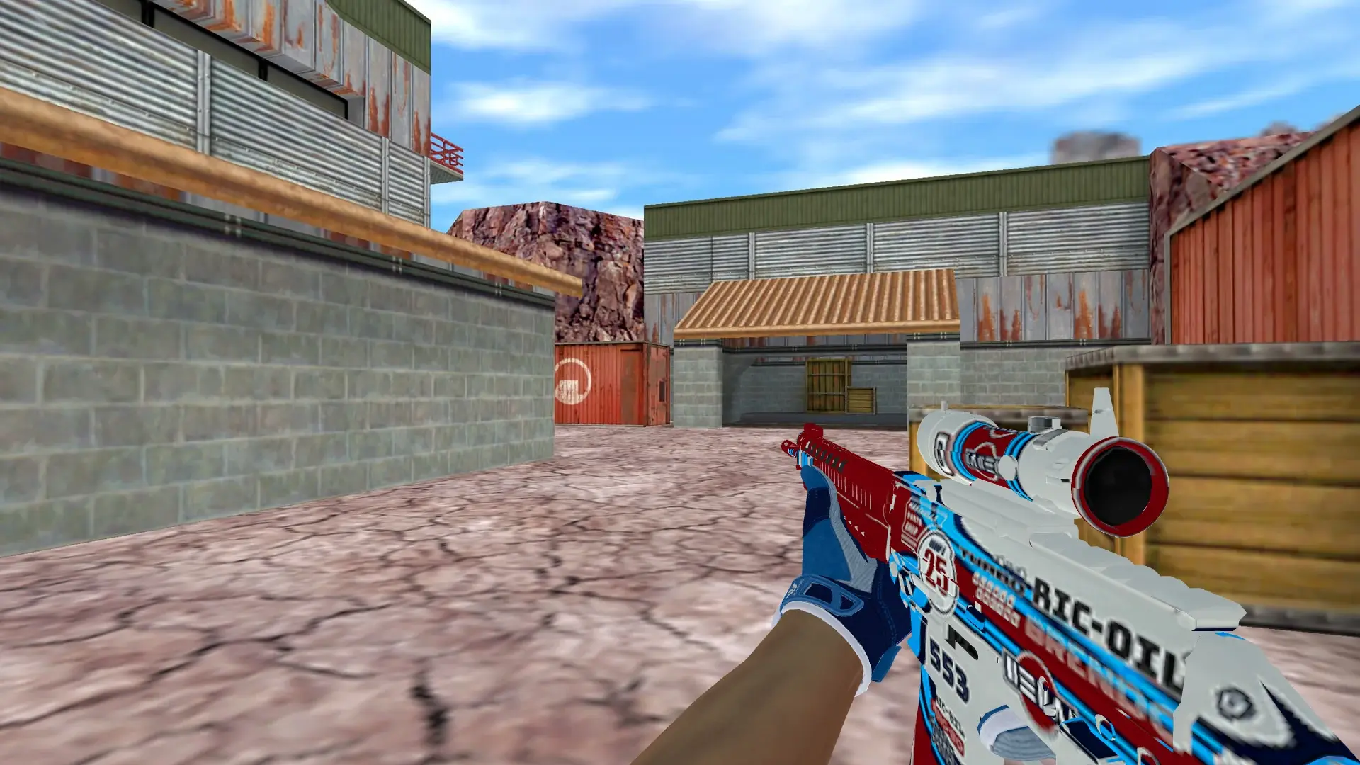 SG552 — Sport Gloves Amphibious Pack — de_nuke (first person)