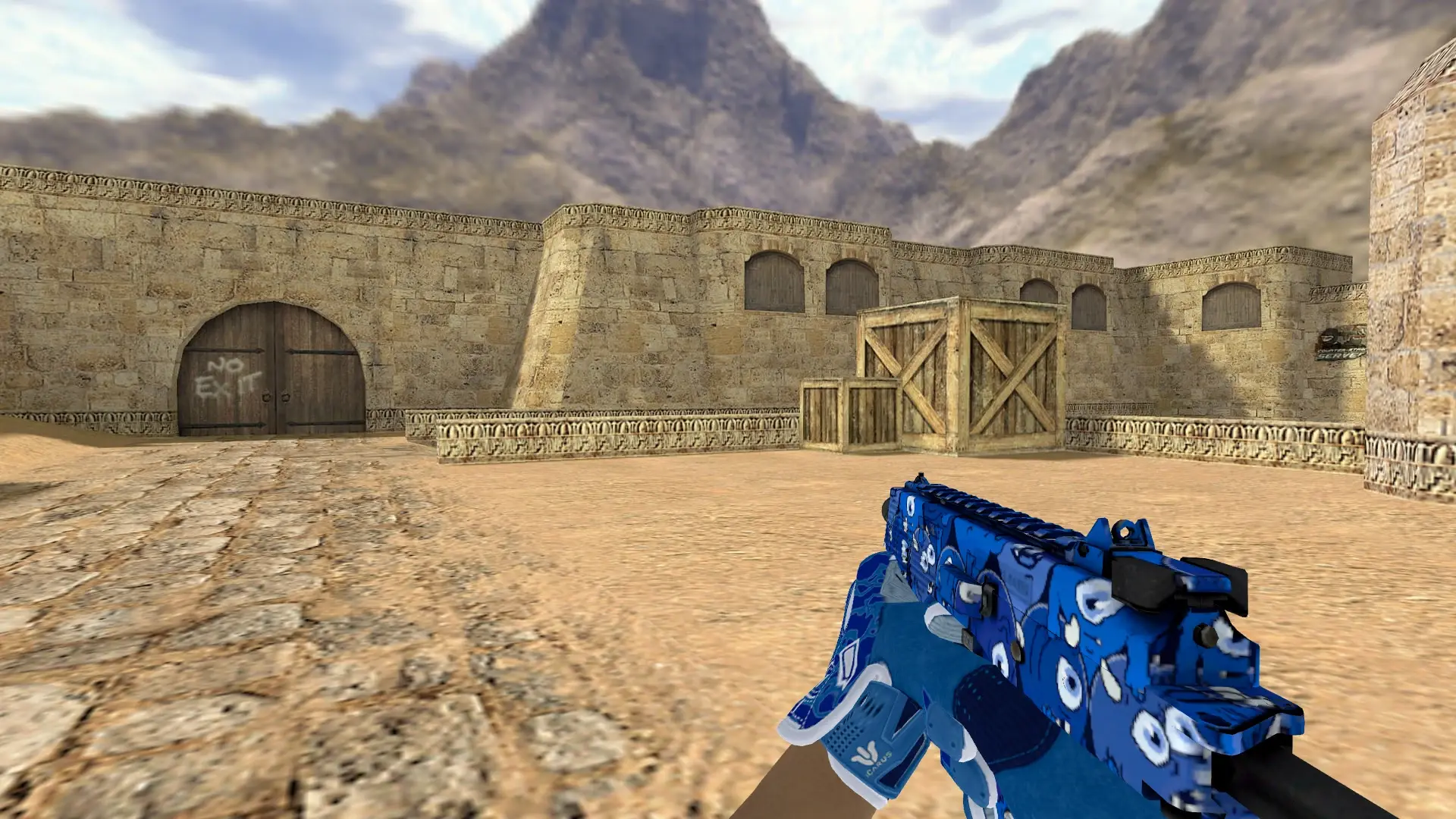 TMP — Sport Gloves Amphibious Pack — de_dust2 (first person)