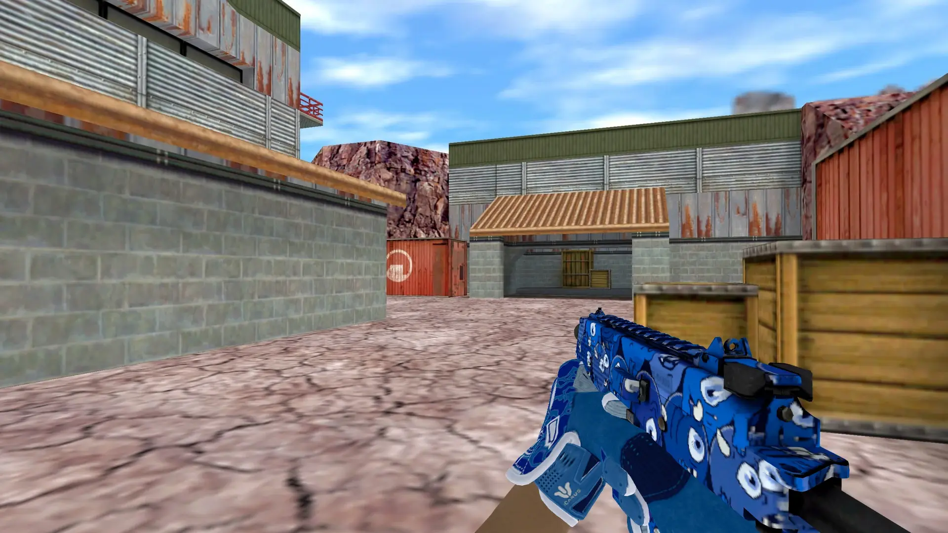 TMP — Sport Gloves Amphibious Pack — de_nuke (first person)