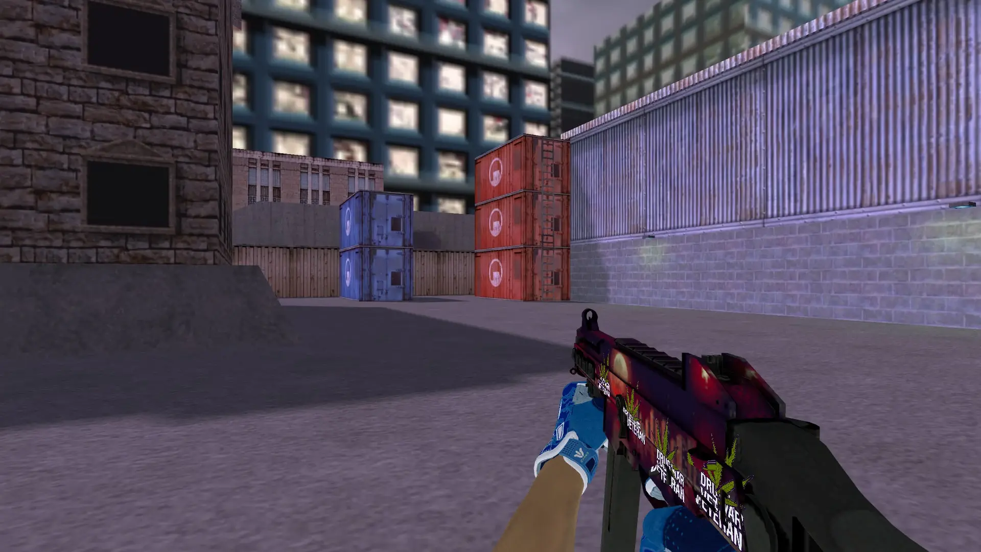 UMP-45 — Sport Gloves Amphibious Pack — cs_assault (first person)