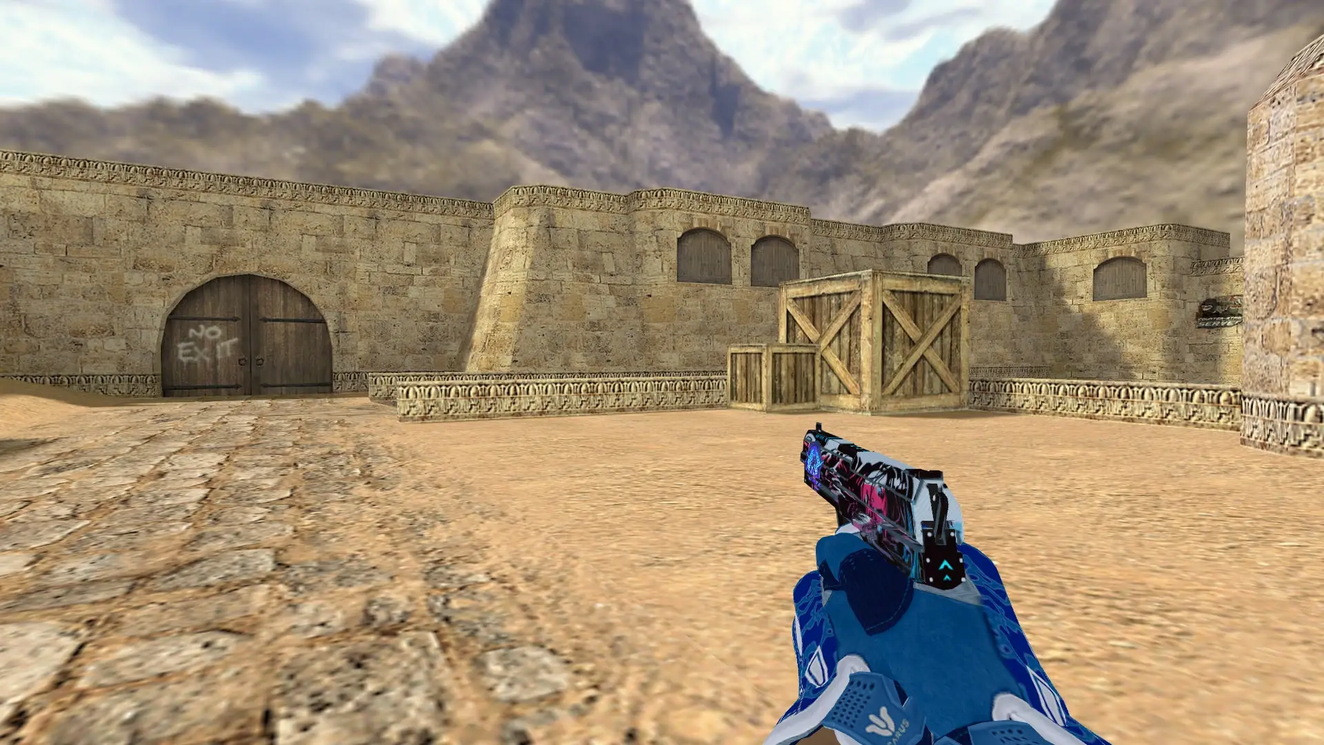 USP — Sport Gloves Amphibious Pack — de_dust2 (first person)
