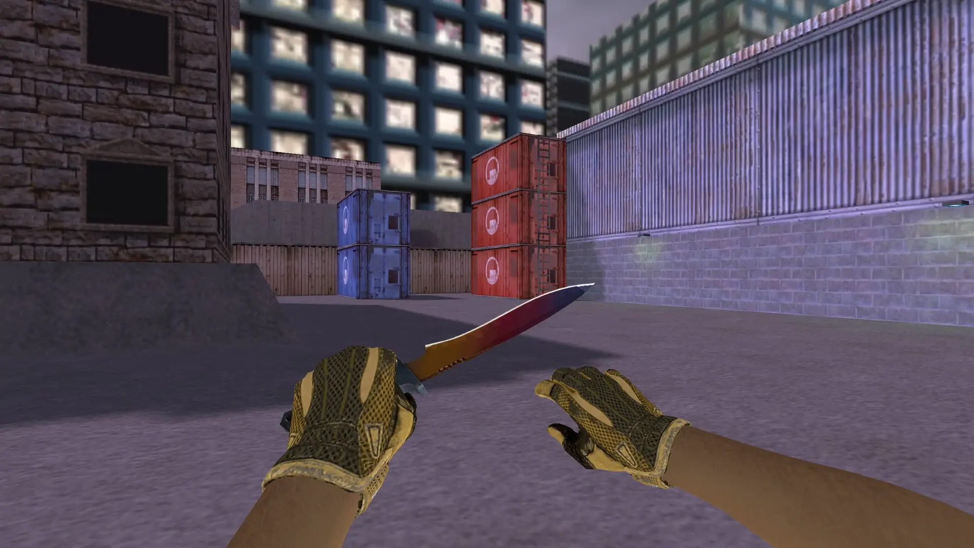 Classic Fade — Sport Gloves Arid Pack — cs_assault (first person)