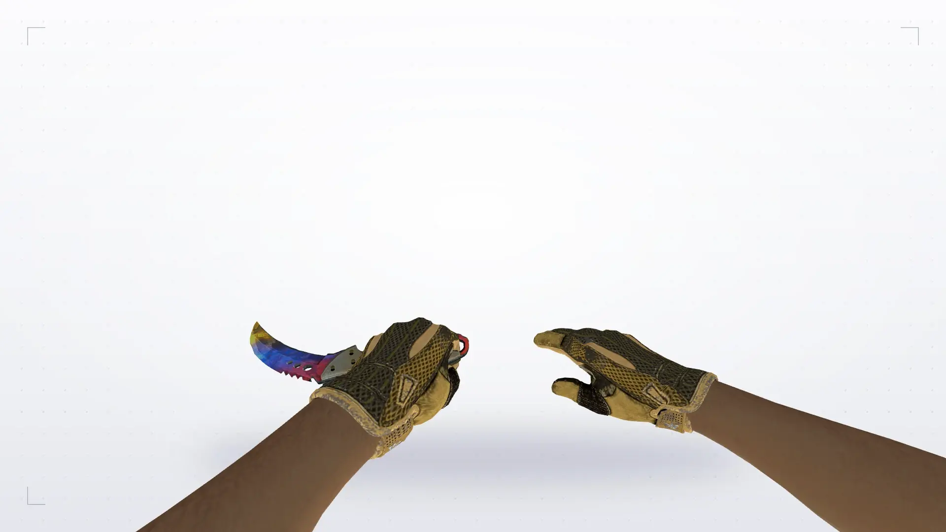 Talon Marble Fade — Sport Gloves Arid Pack — first person