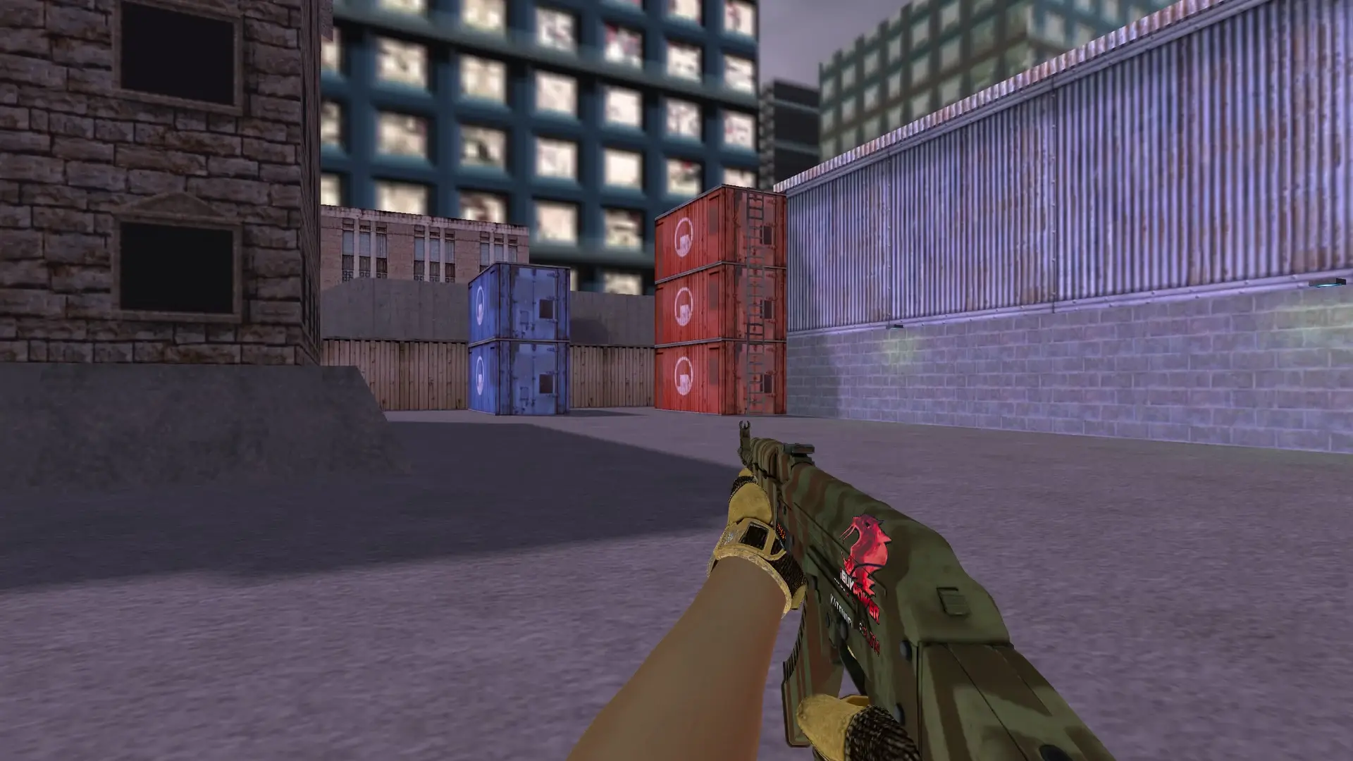 AK-47 — Sport Gloves Arid Pack — cs_assault (first person)